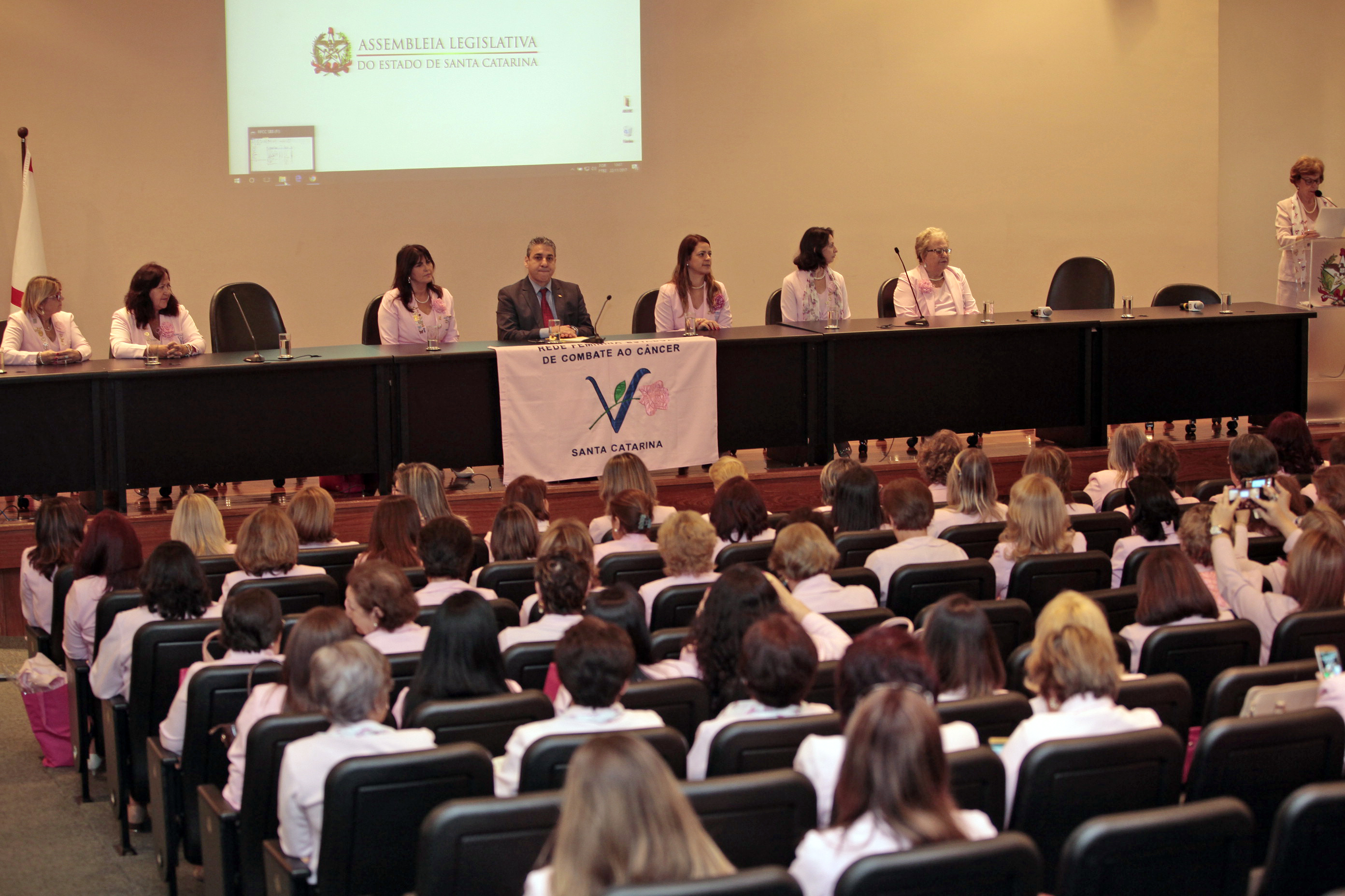 Encontro da Rede Feminina de Combate ao Câncer do Estado de Santa Catarina.