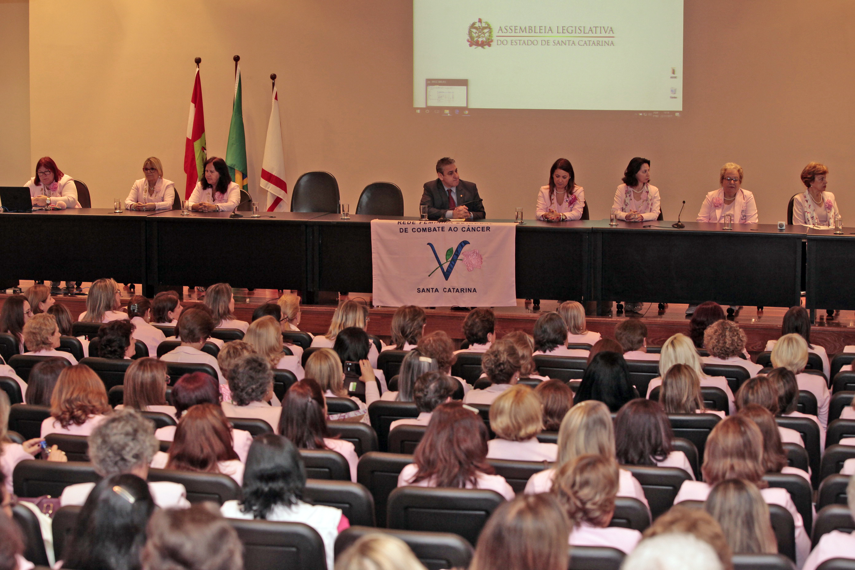 Encontro da Rede Feminina de Combate ao Câncer do Estado de Santa Catarina.