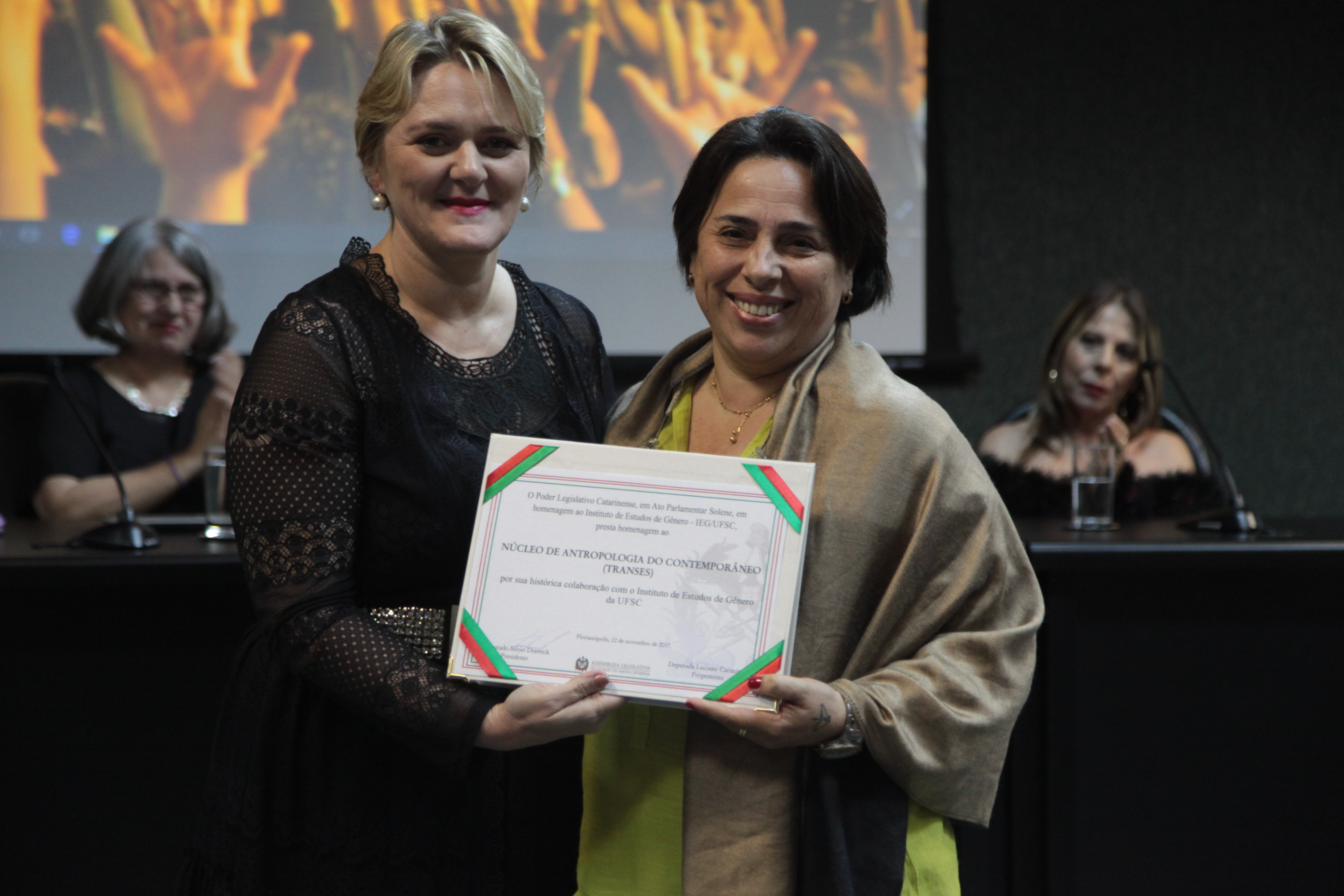 Solenidade em Homenagem ao Instituto de Estudos de Gênero da UFSC.
