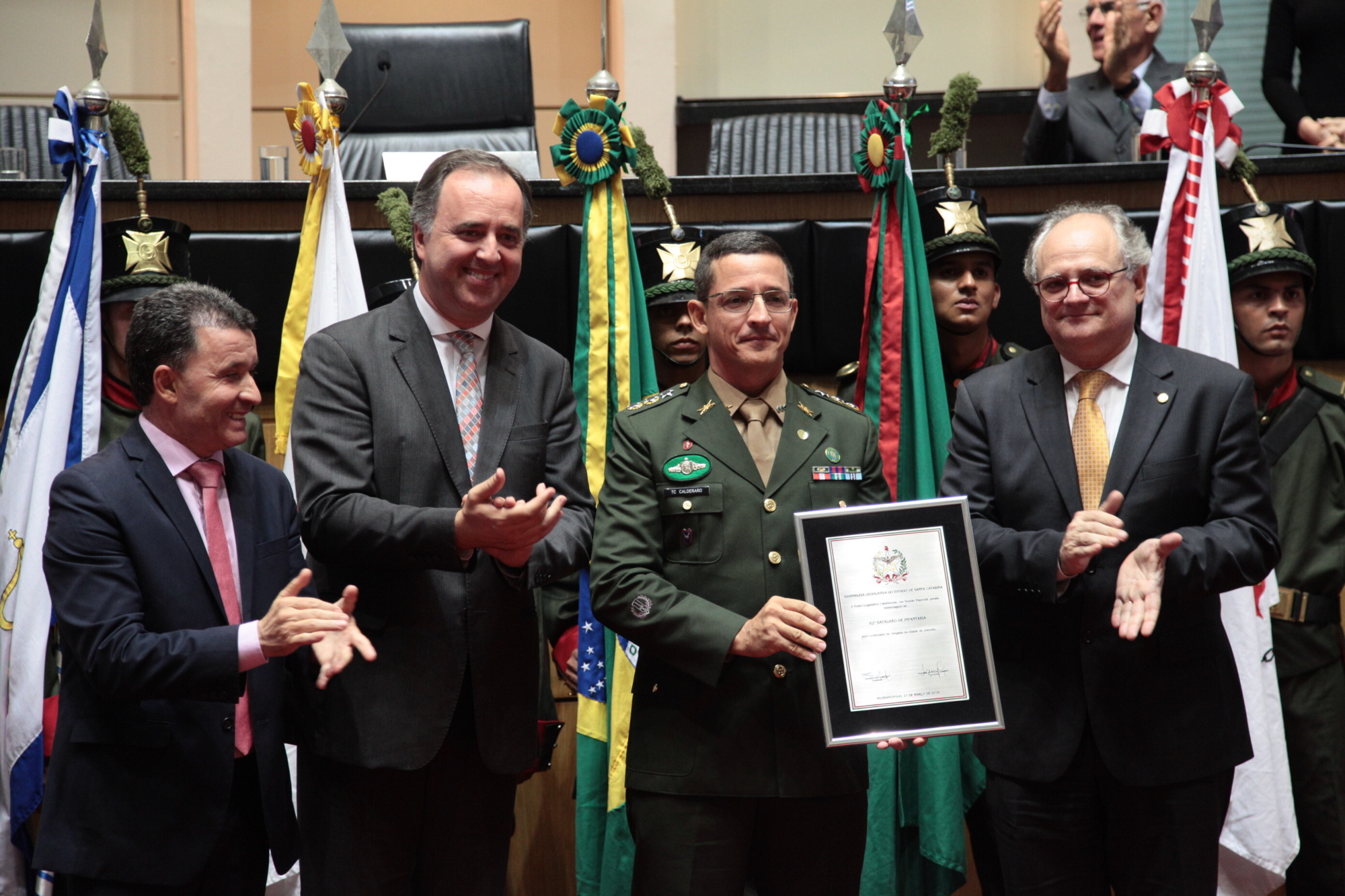 62º Batalhão de Infantaria de Joinville recebe homenagem pelo centenário