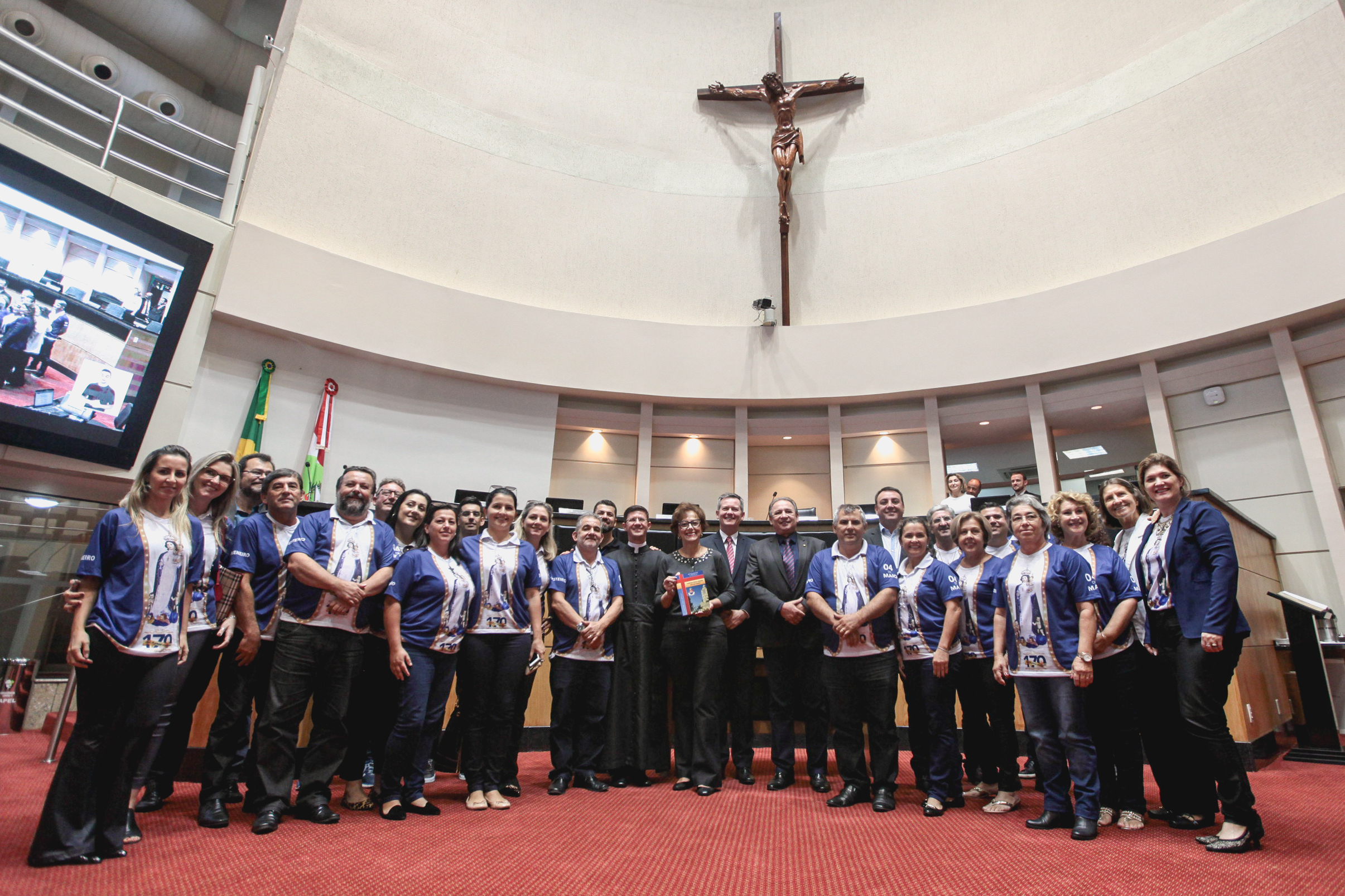 Lançamento da festa araranguaense Nossa Senhora Mãe dos Homens.