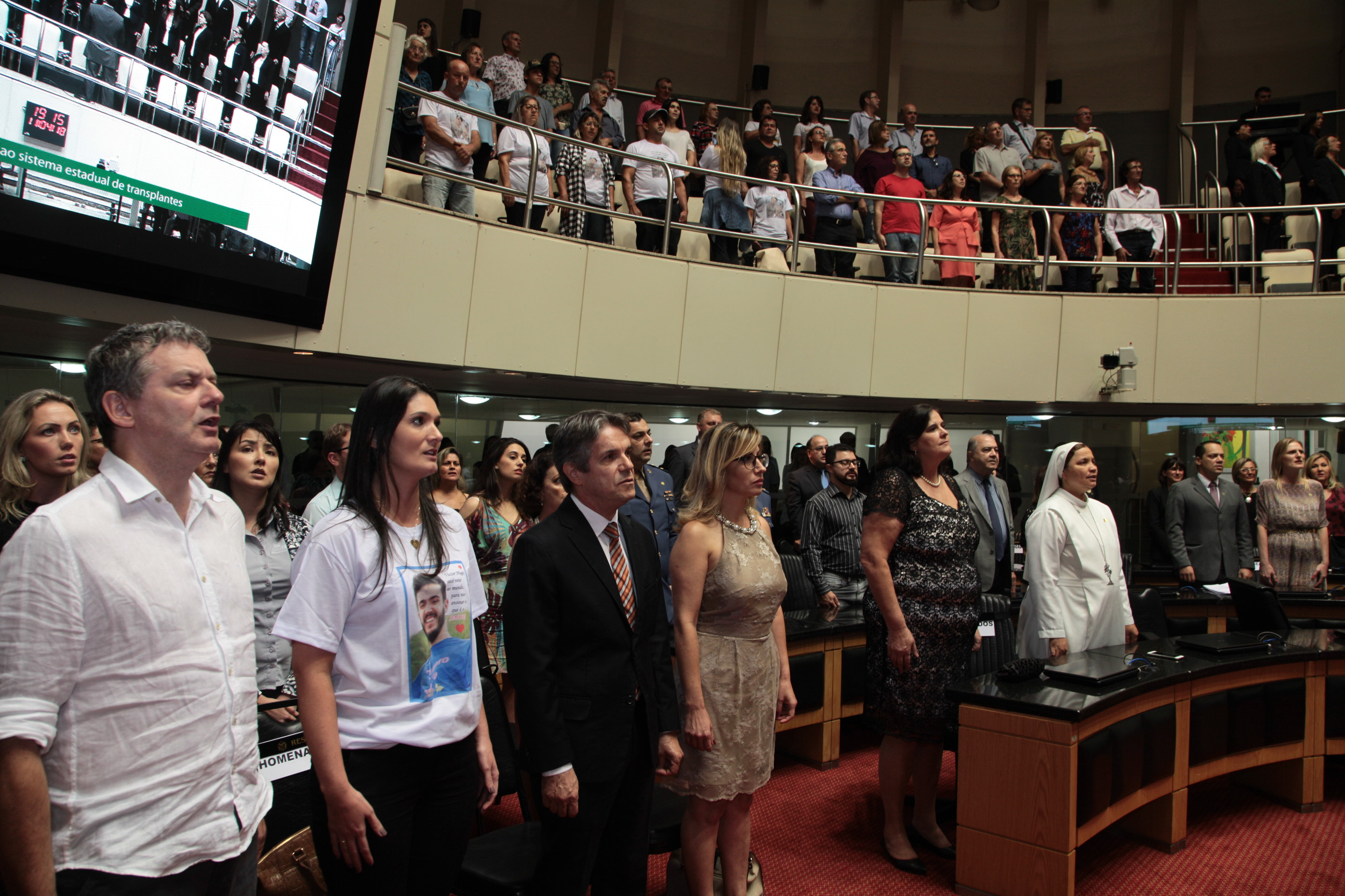 Homenagem ao Sistema Estadual de Transplantes de Santa Catarina