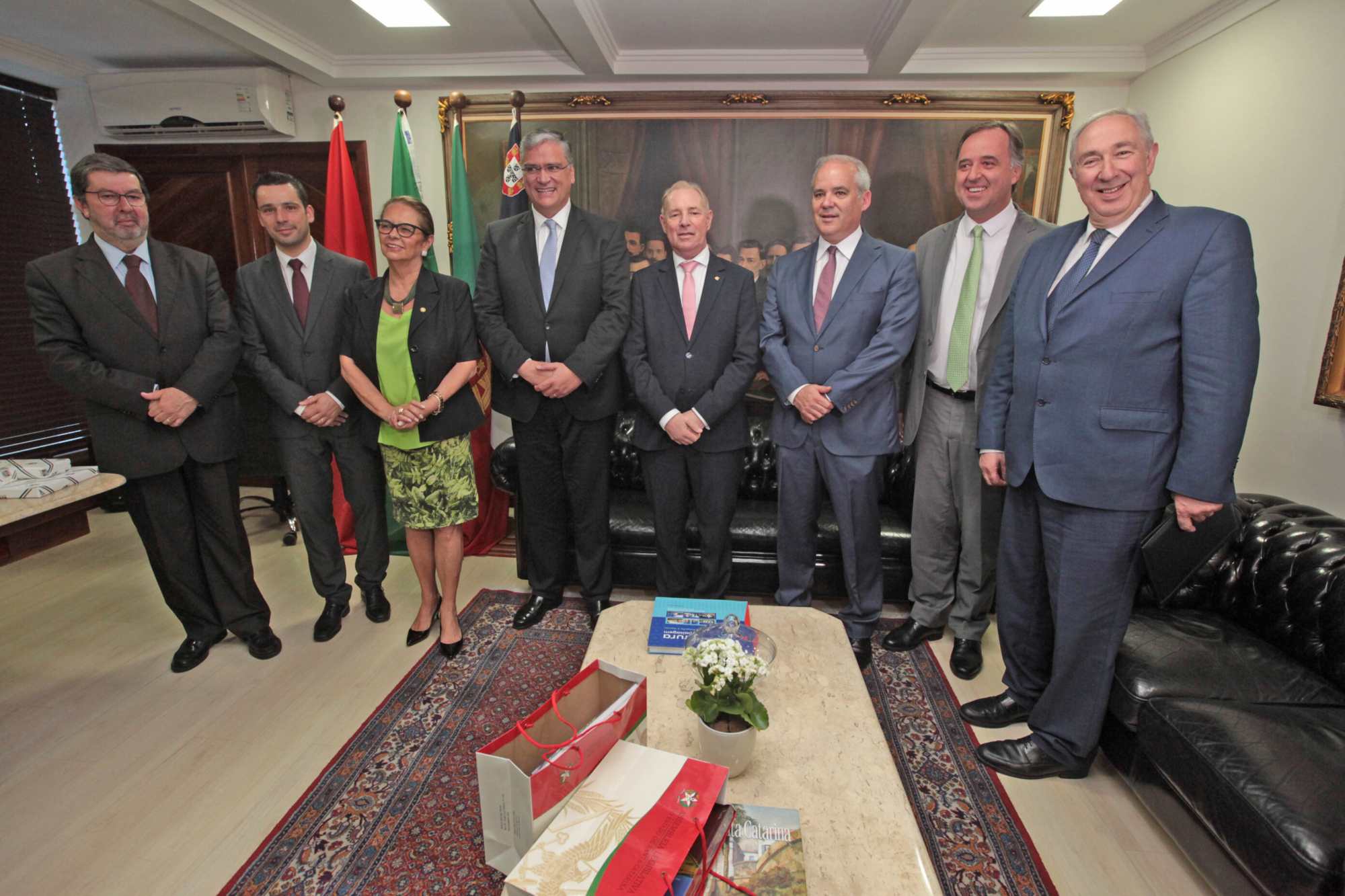 Parlamentares catarinenses e açorianos