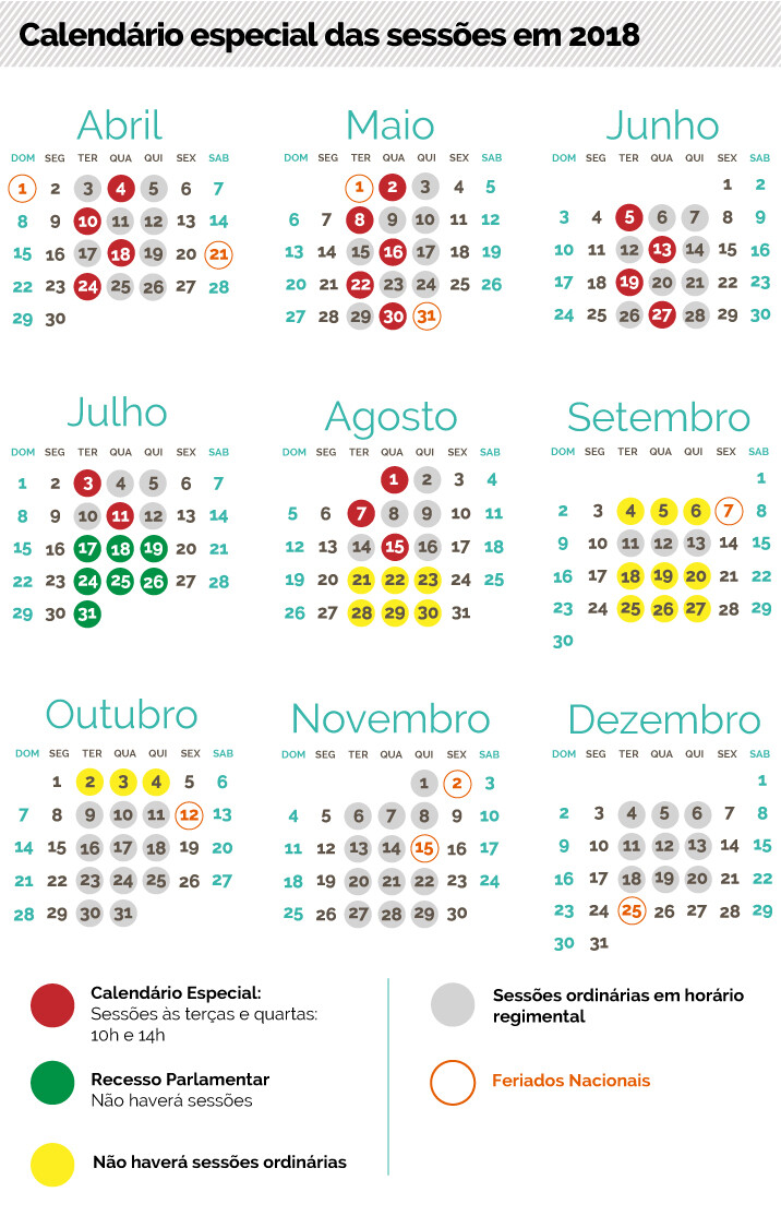 Alesc divulga calendário especial de atividades para o período eleitoral