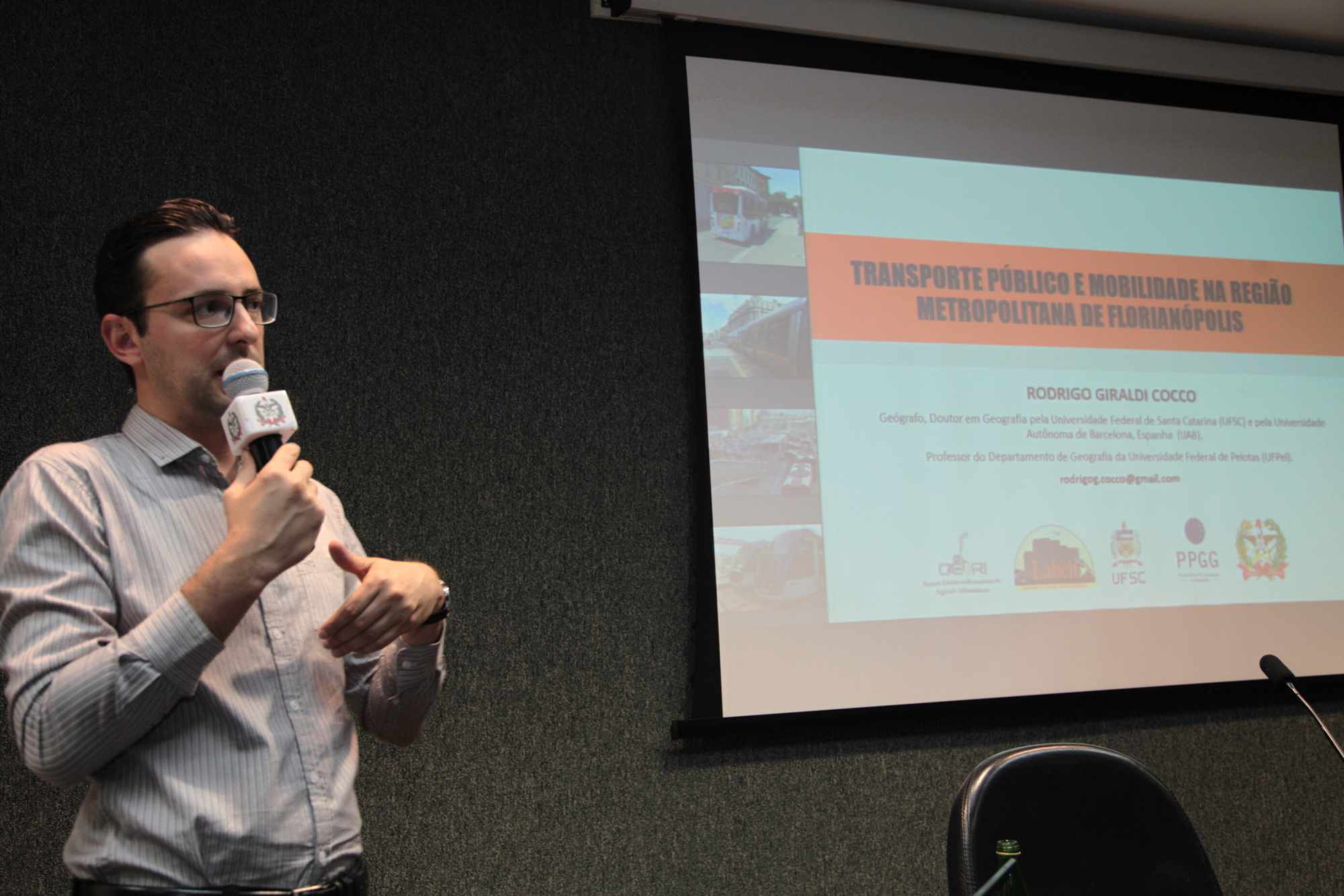Palestra aborda transporte público e mobilidade na Grande Florianópolis