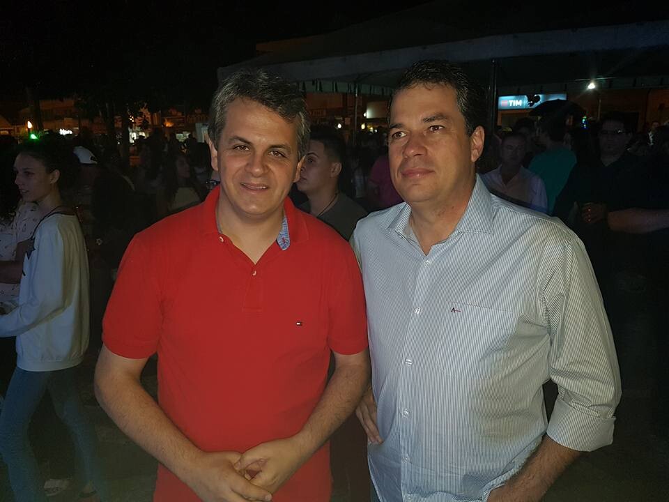 Deputado Rodrigo Minotto no 36º aniversário de Otacílio Costa