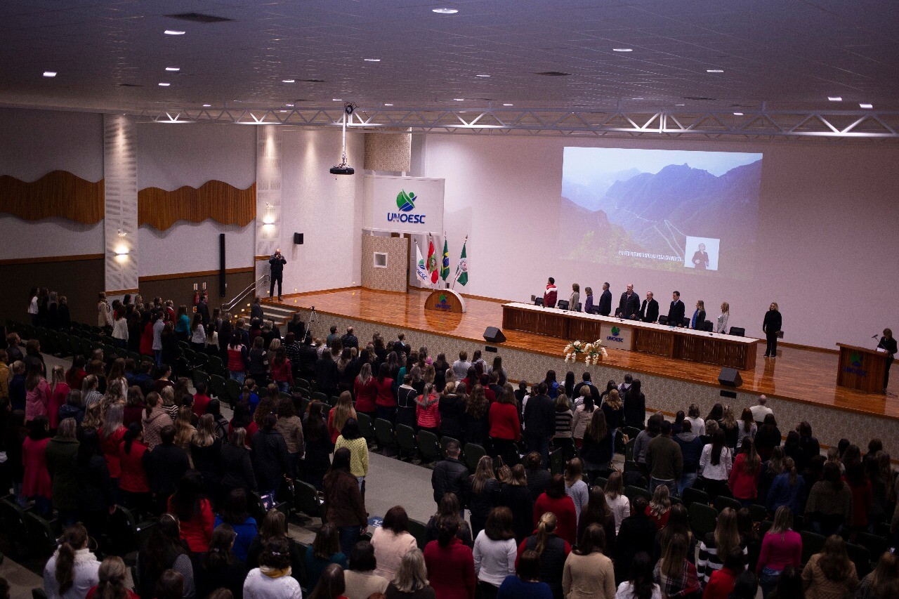 Evento foi realizado pela Alesc, com apoio da Federação das Apaes, na Unoesc. FOTO: Vandro Welter/Divulgação