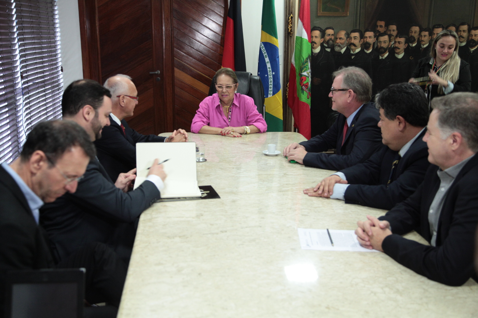 Alesc recebe a visita de embaixador e cônsul alemães