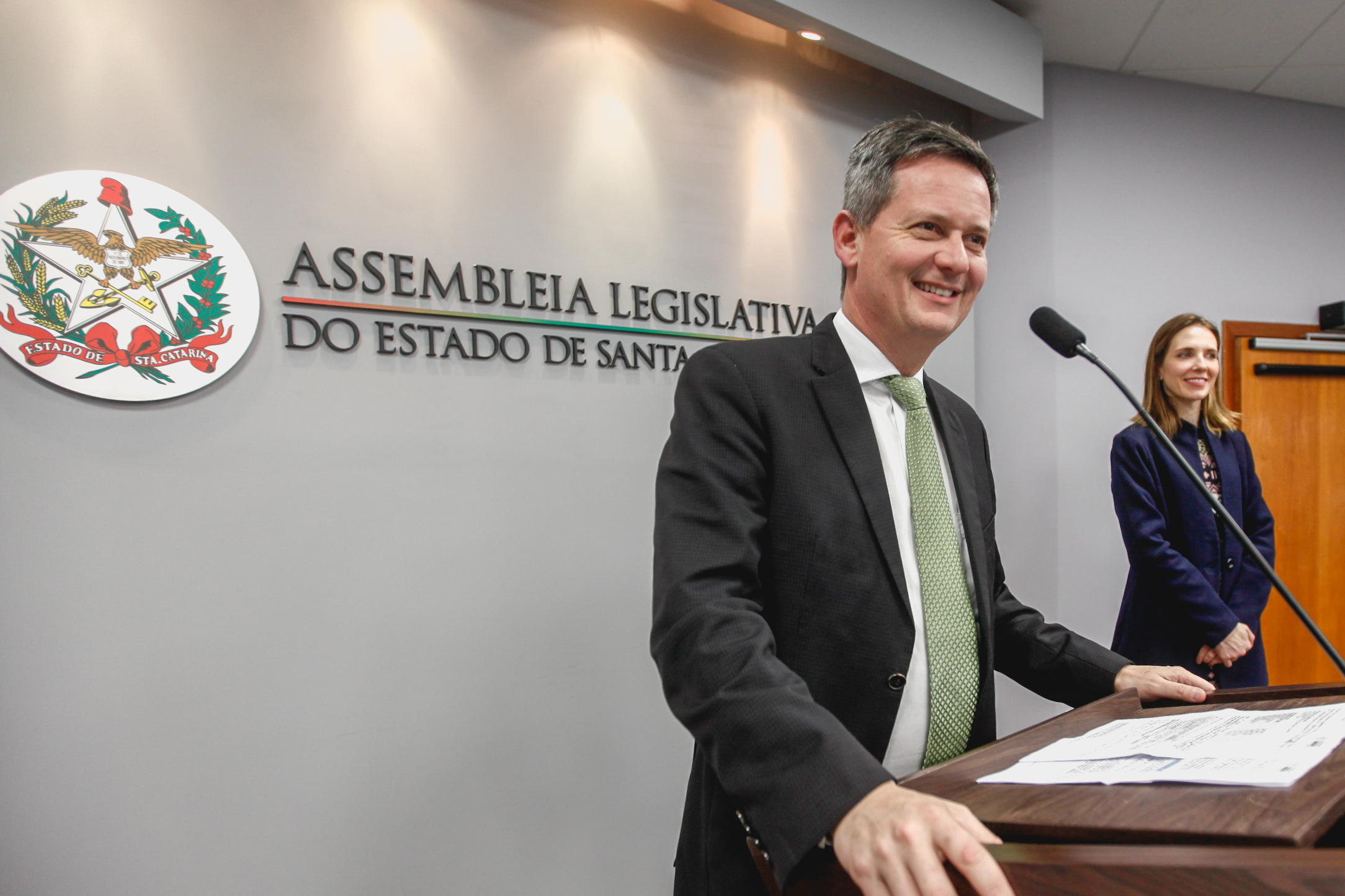Deputado Jean Kuhlmann (PSD). Lançamento do Edital da 8ª Edição da Certificação de Responsabilidade Social.