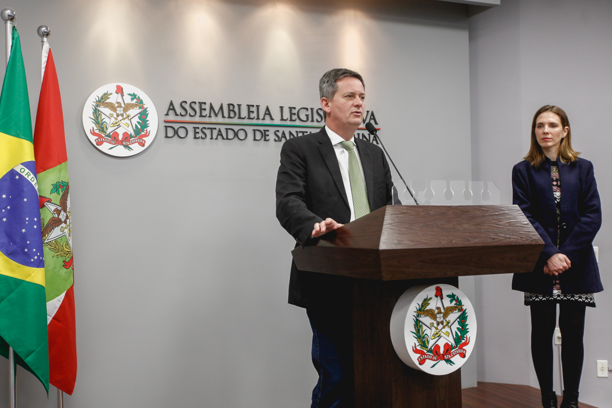 Deputado Jean Kuhlmann (PSD). Lançamento do Edital da 8ª Edição da Certificação de Responsabilidade Social.