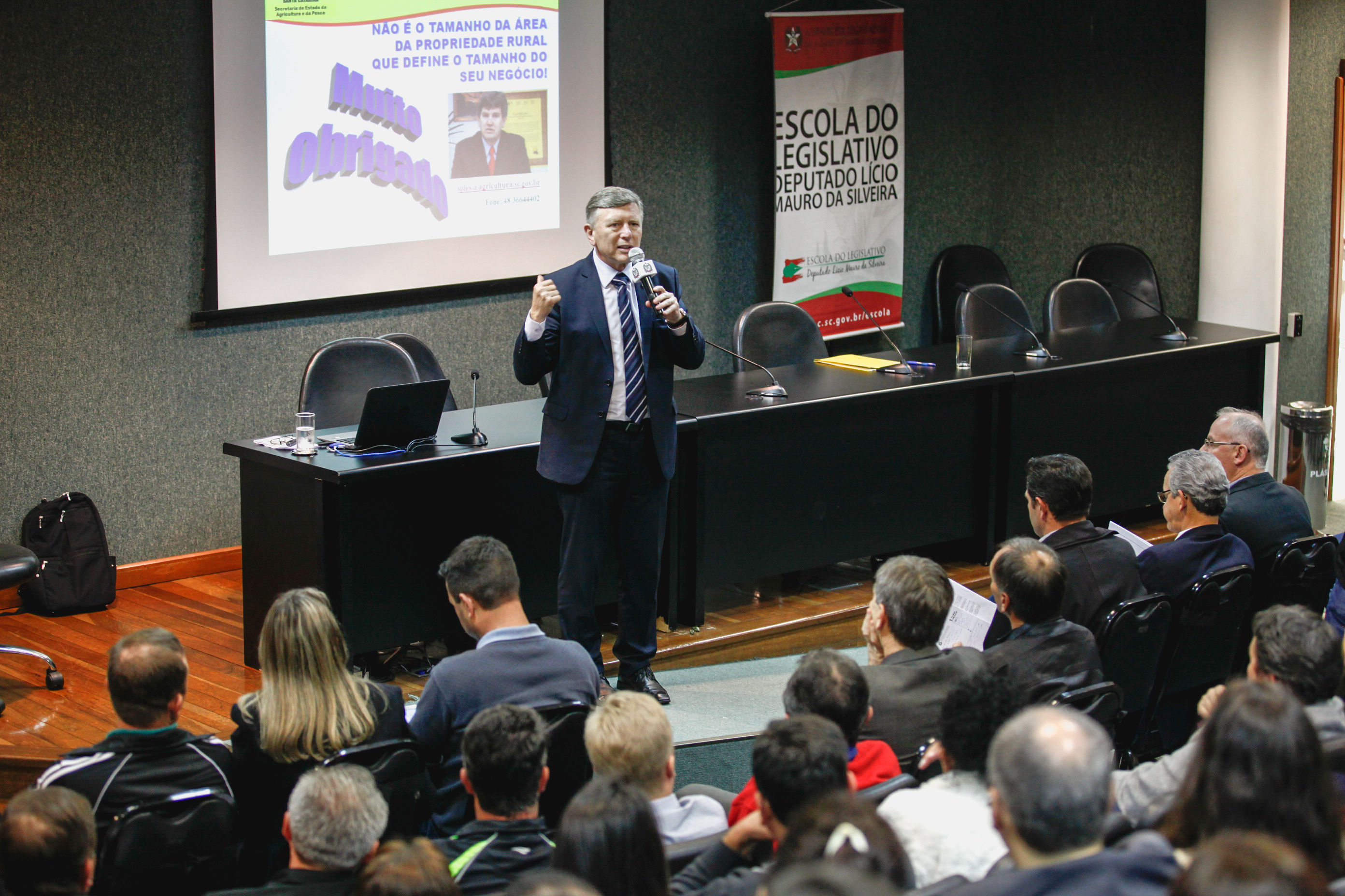 Deputado Milton Hobus (PSD). 1º Seminário Intersetorial sobre Compras Governamentais da Agricultura Familiar.