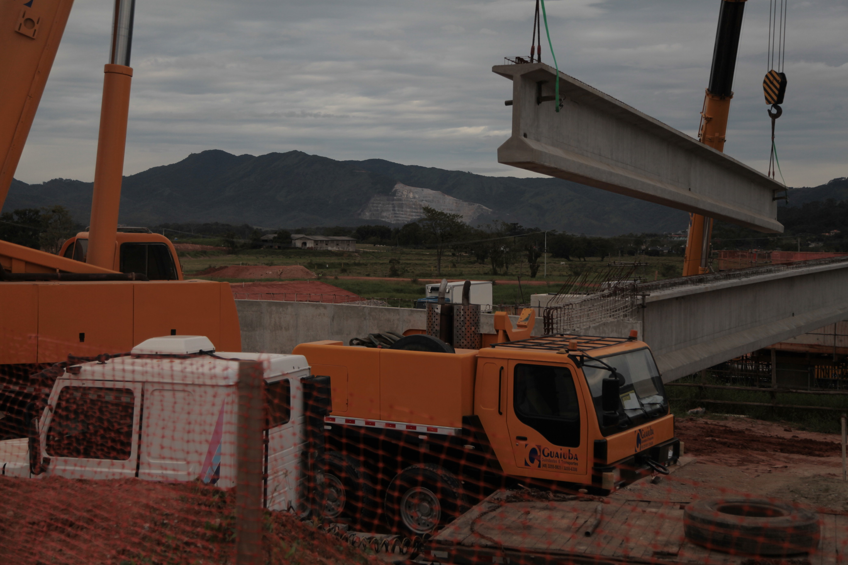 Equipe da Comissão de Transportes da Alesc Visita Obras do Anel Viário de Florianópolis.