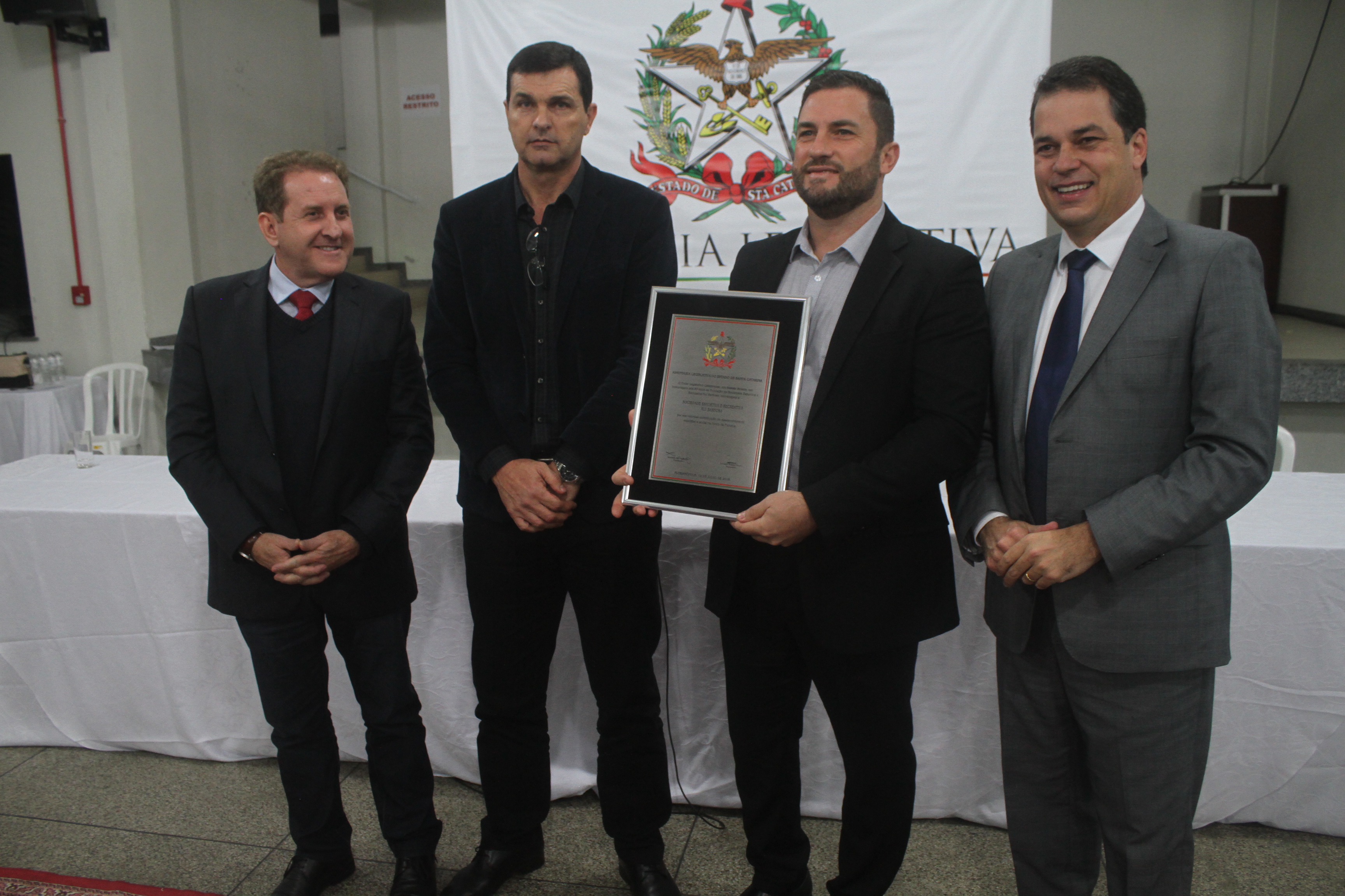 Sessão Especial realizada no município de Morro da Fumaça, em homenagem aos 55 anos da história da Sociedade Esportiva e Recreativa Rui Barbosa (SERRB).