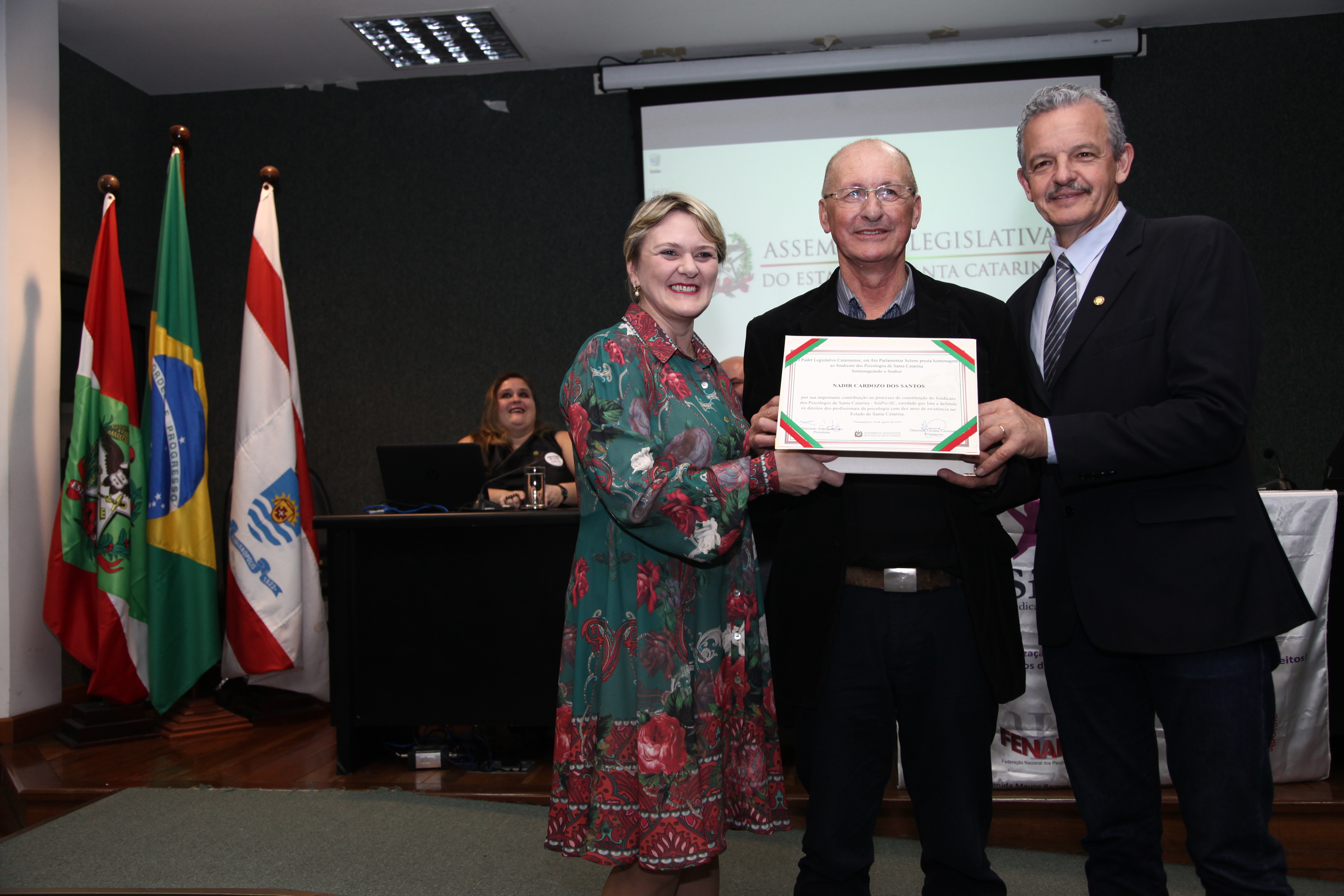 Ato Parlamentar Solene em Homenagem ao Sindicato dos Psicólogos de Santa Catarina.