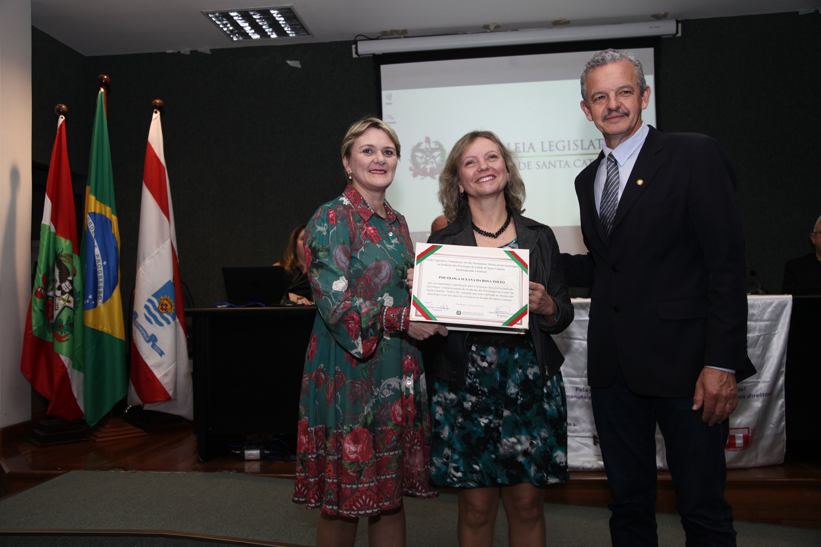 Ato Parlamentar Solene em Homenagem ao Sindicato dos Psicólogos de Santa Catarina.