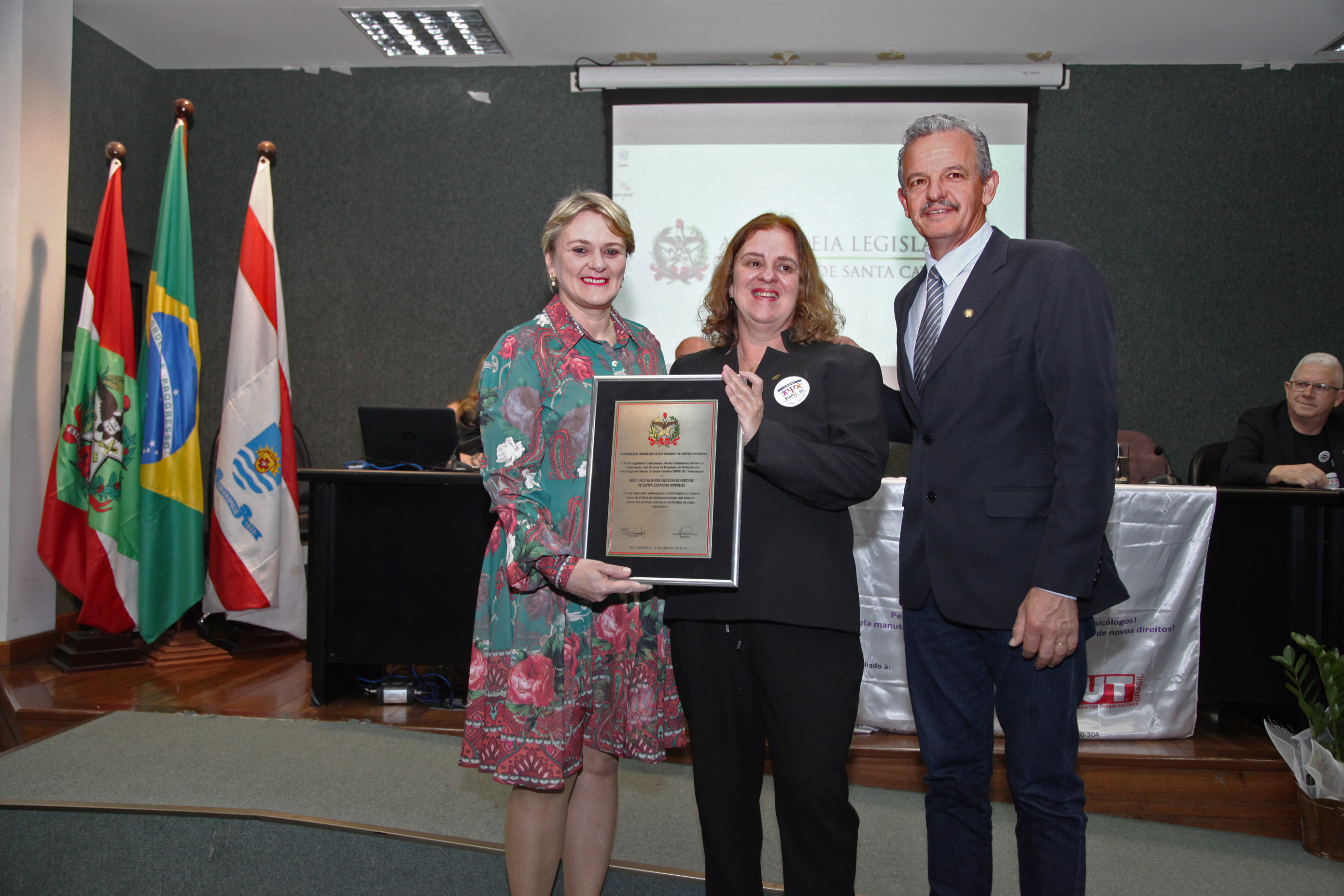 Ato Parlamentar Solene em Homenagem ao Sindicato dos Psicólogos de Santa Catarina.