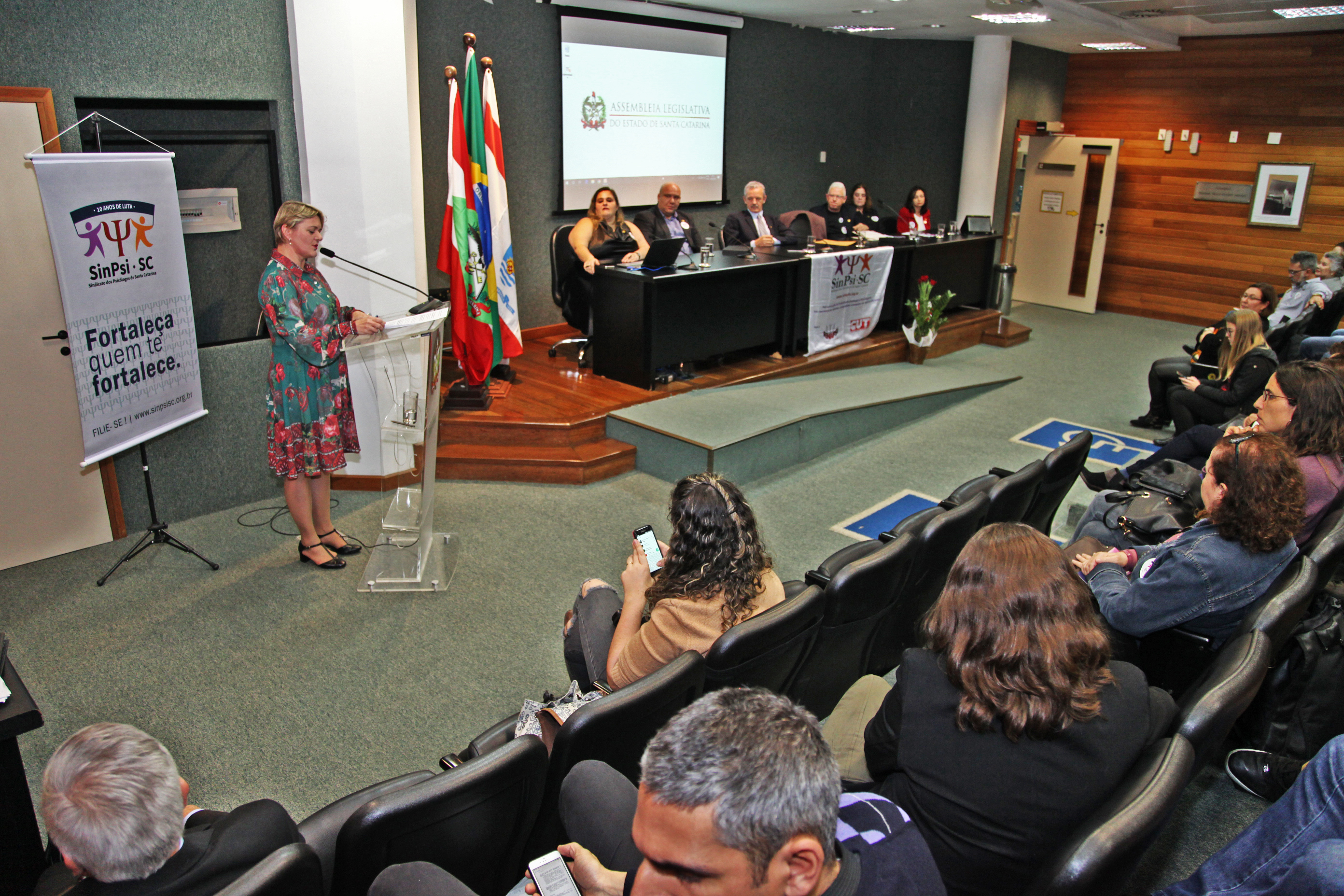 Ato Parlamentar Solene em Homenagem ao Sindicato dos Psicólogos de Santa Catarina.