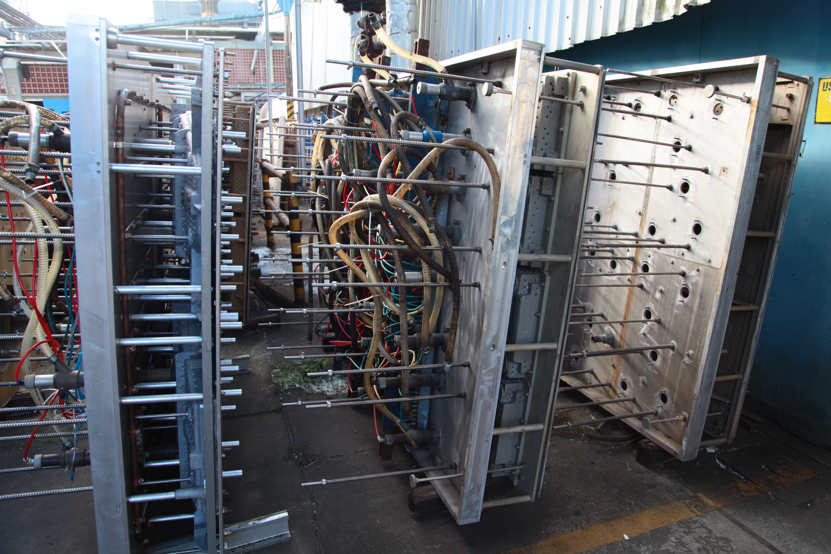 Moldes para as embalagens de EPS.