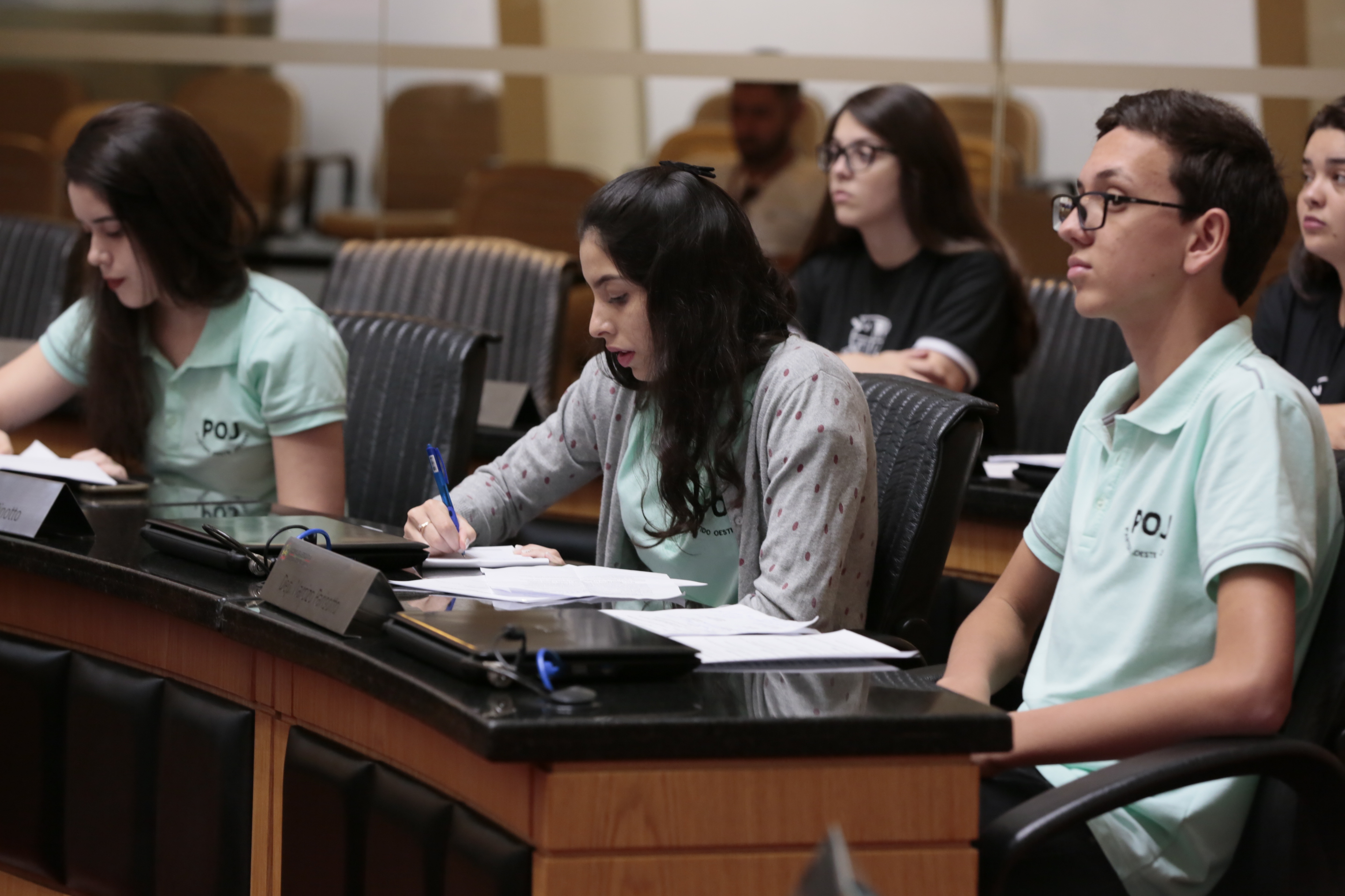 Sessão Ordinária do Parlamento Jovem.