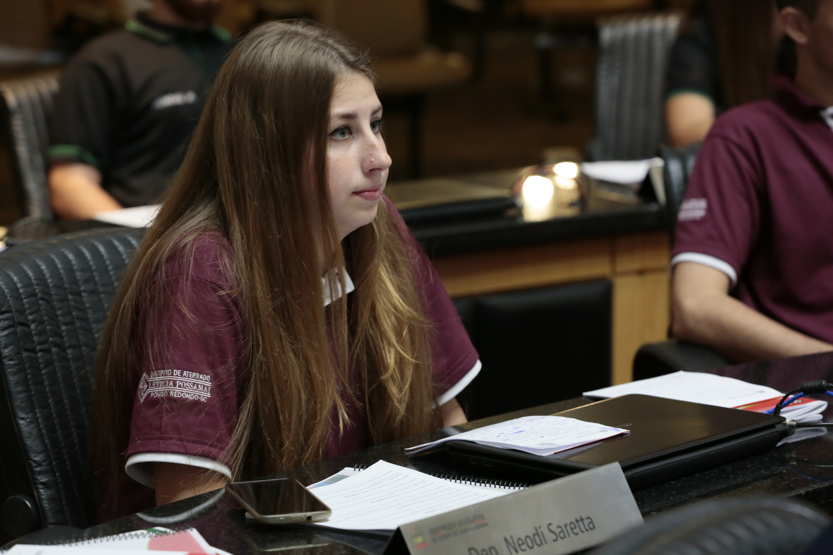 Sessão Ordinária do Parlamento Jovem.
