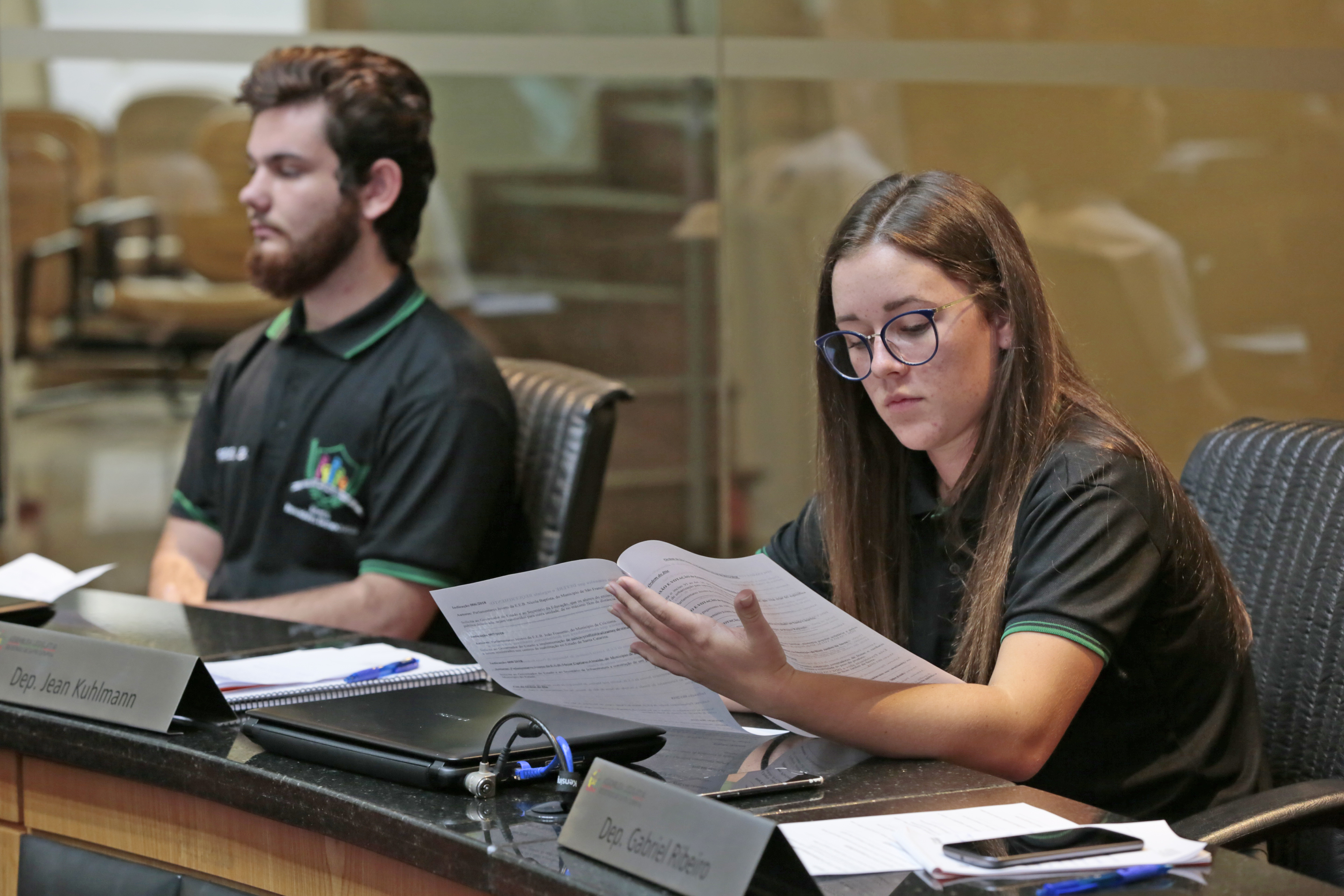 Sessão Ordinária do Parlamento Jovem.