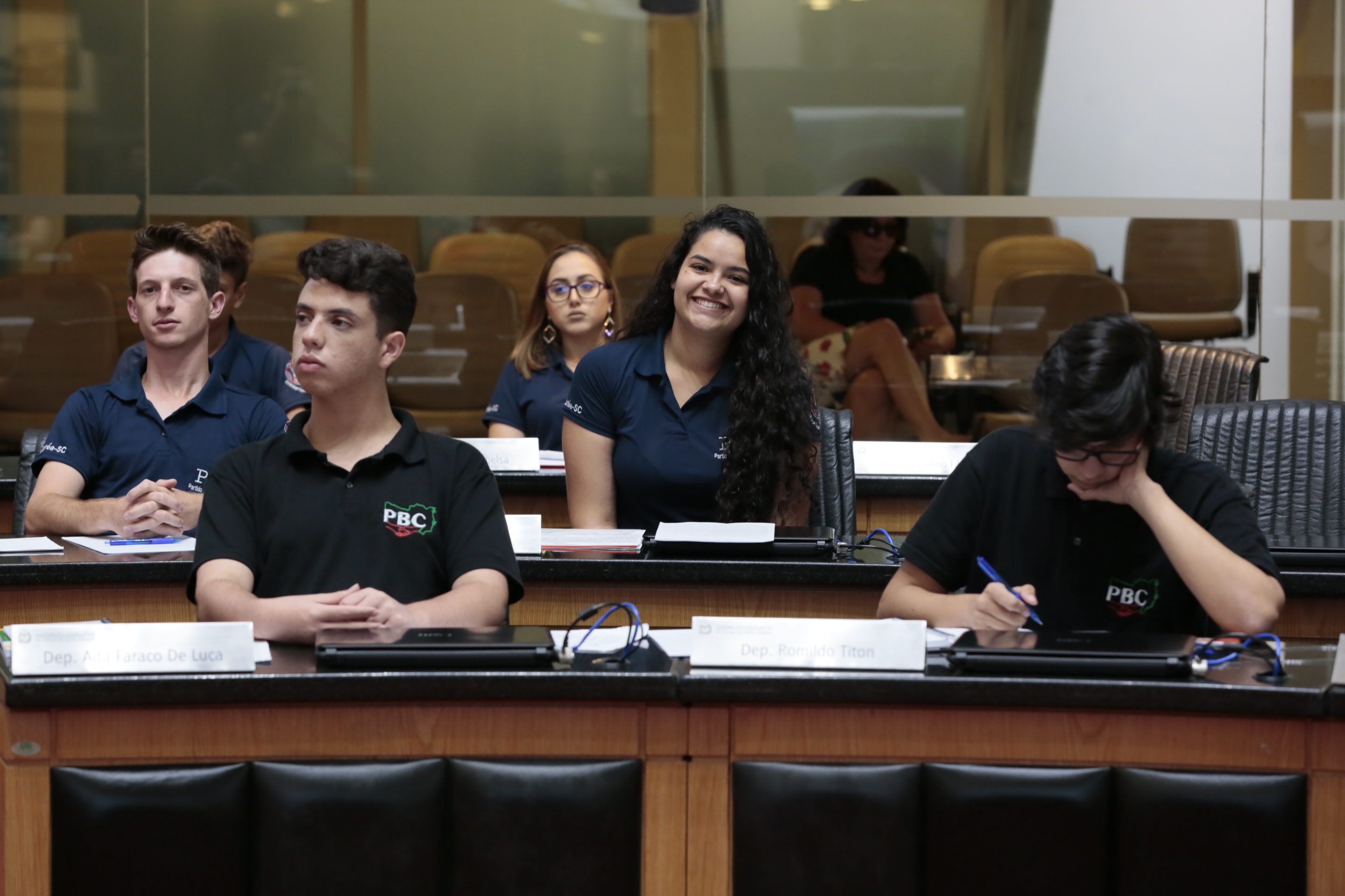 Sessão Ordinária do Parlamento Jovem.