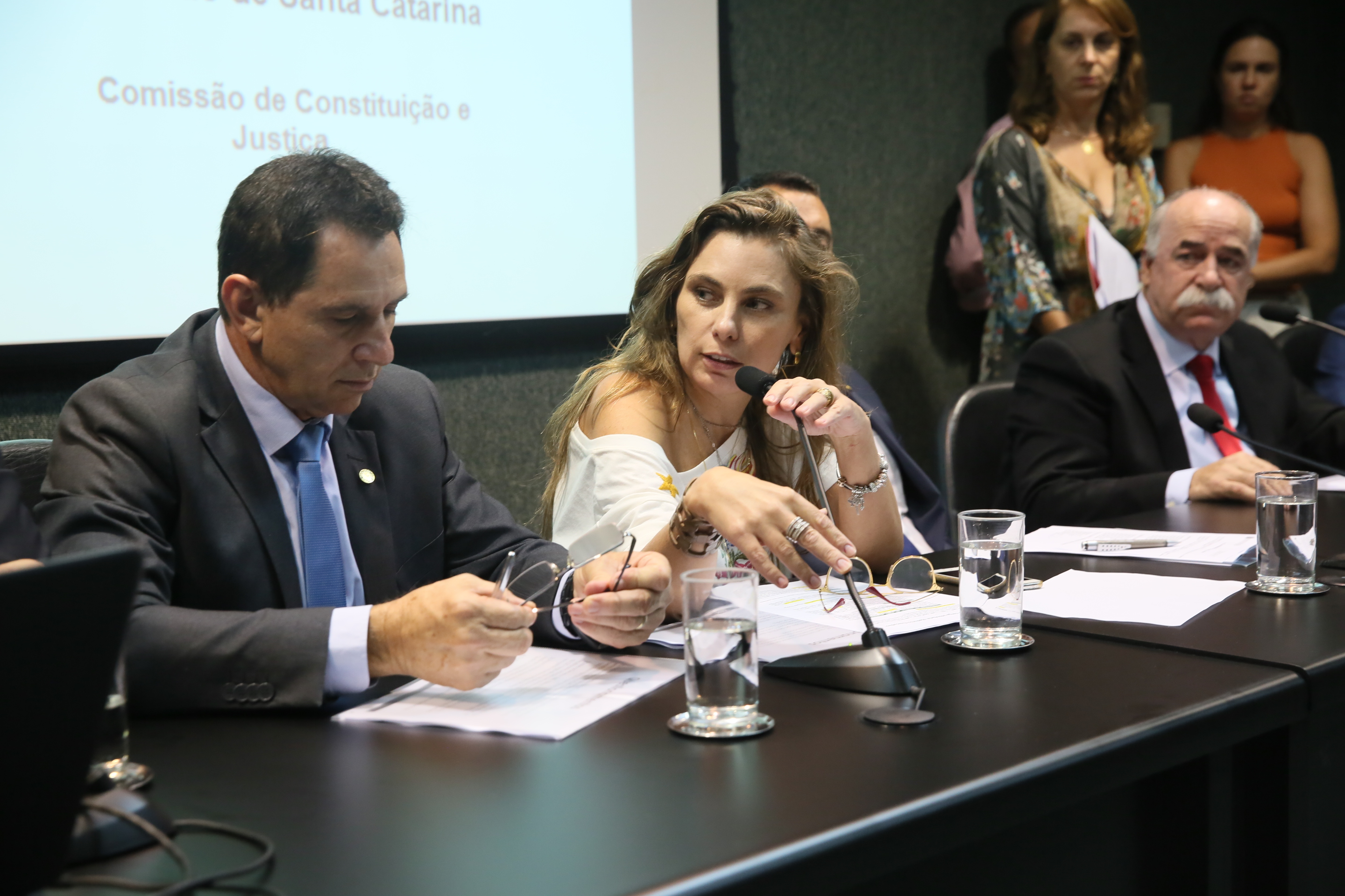 CCJ - Comissão de Constituição e Justiça é Instalada. Deputados Romildo Titon (MDB) e Milton Hobus (PSD) são eleitos presidente e vice da Comissão.