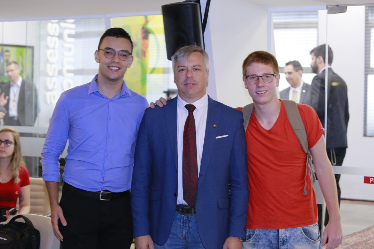Lideranças da Juventude recebidas por Fabiano da Luz