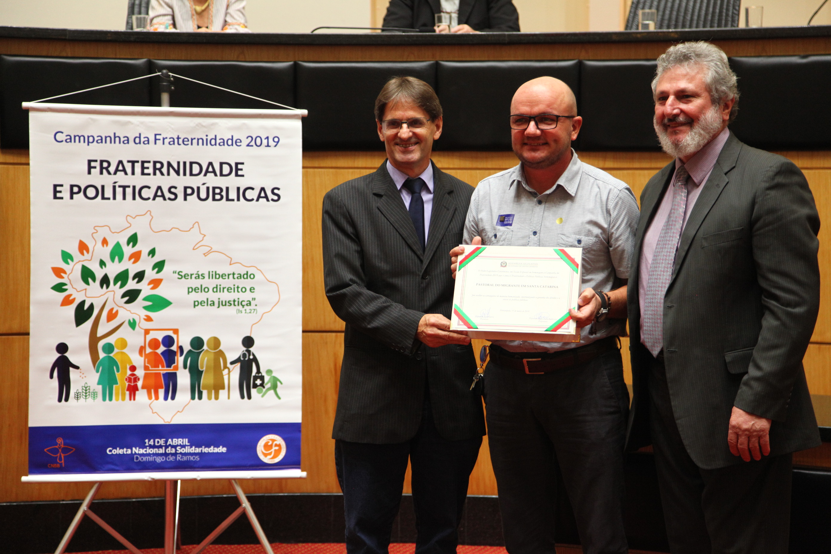 Sessão Especial em Comemoração a Campanha da Fraternidade 2019