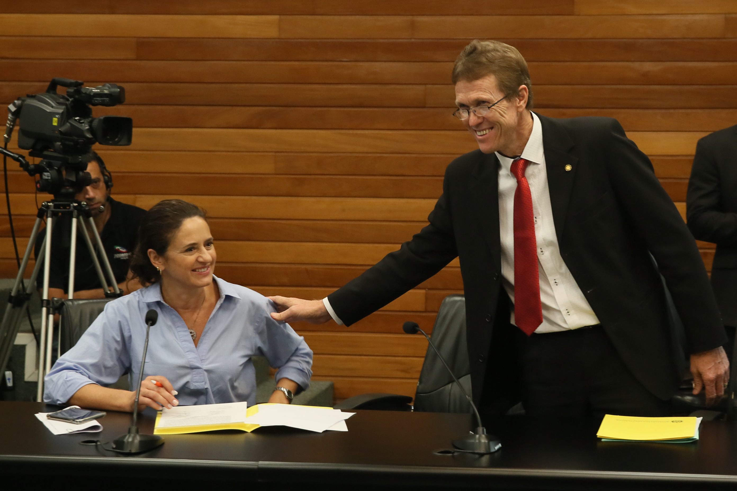 Comissão recebe o secretário de estado da Agricultura e da Pesca Ricardo de Gouvêa e a Presidente da Epagri Edilene Steinwandter para Informações das respectivas pastas.