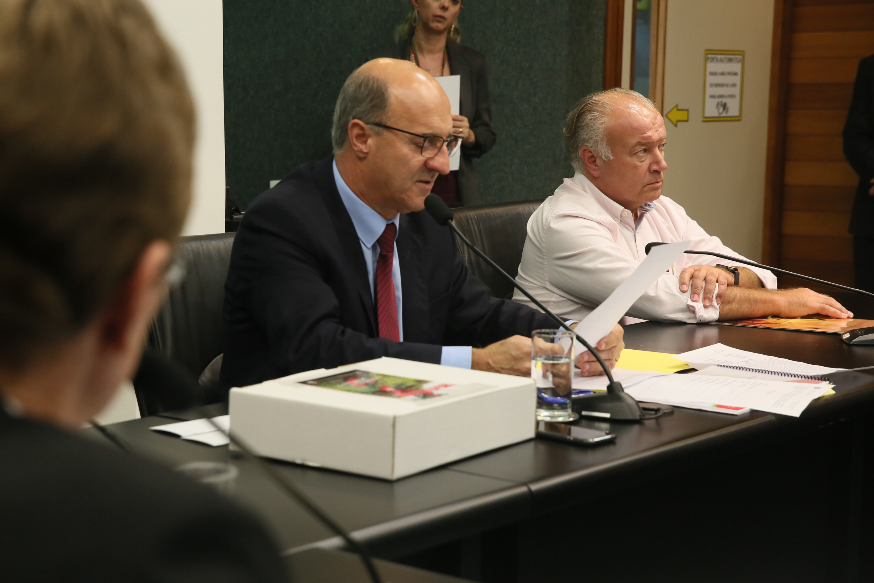 Comissão recebe o secretário de estado da Agricultura e da Pesca Ricardo de Gouvêa e a Presidente da Epagri Edilene Steinwandter para Informações das respectivas pastas.