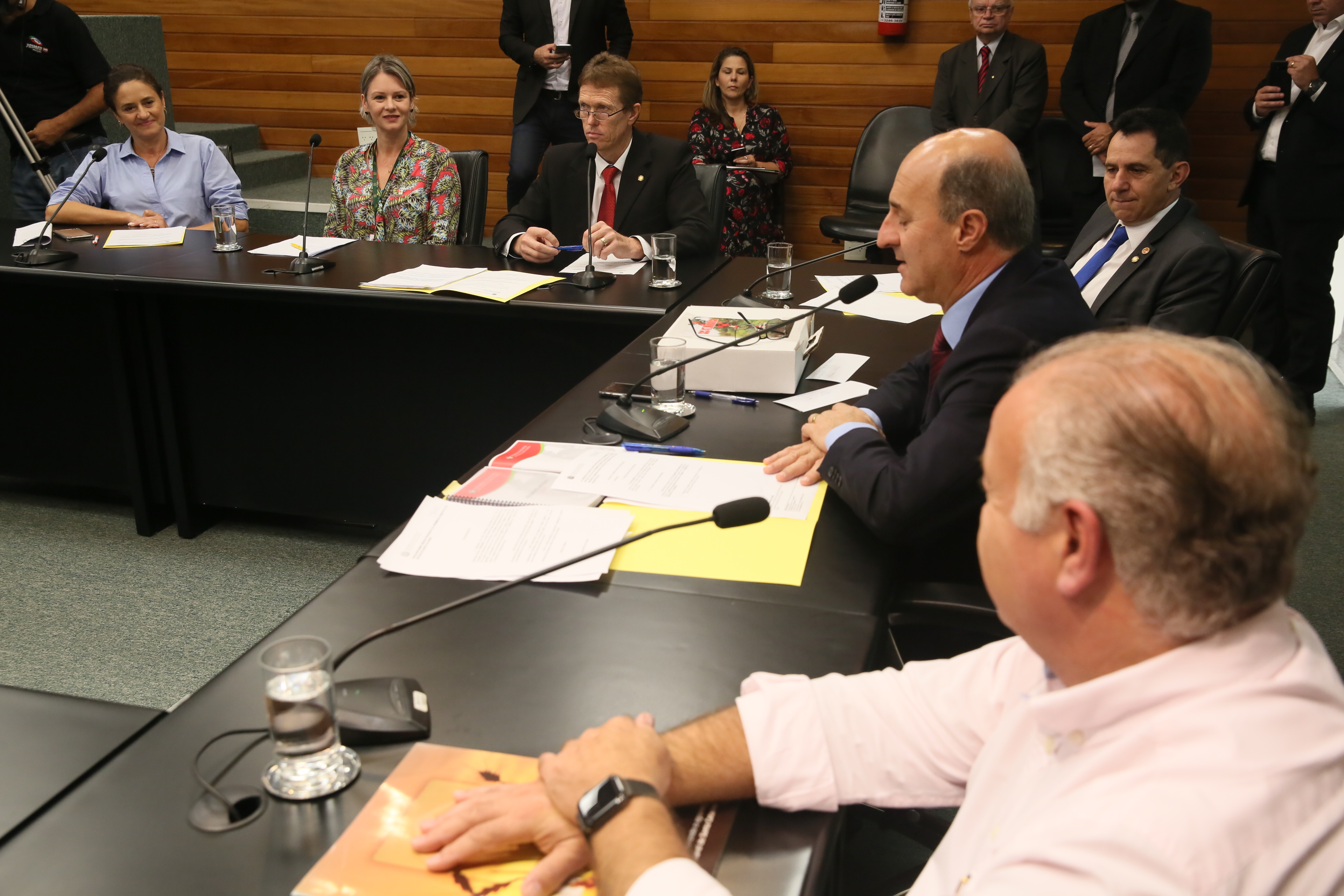 Comissão recebe o secretário de estado da Agricultura e da Pesca Ricardo de Gouvêa e a Presidente da Epagri Edilene Steinwandter para Informações das respectivas pastas.