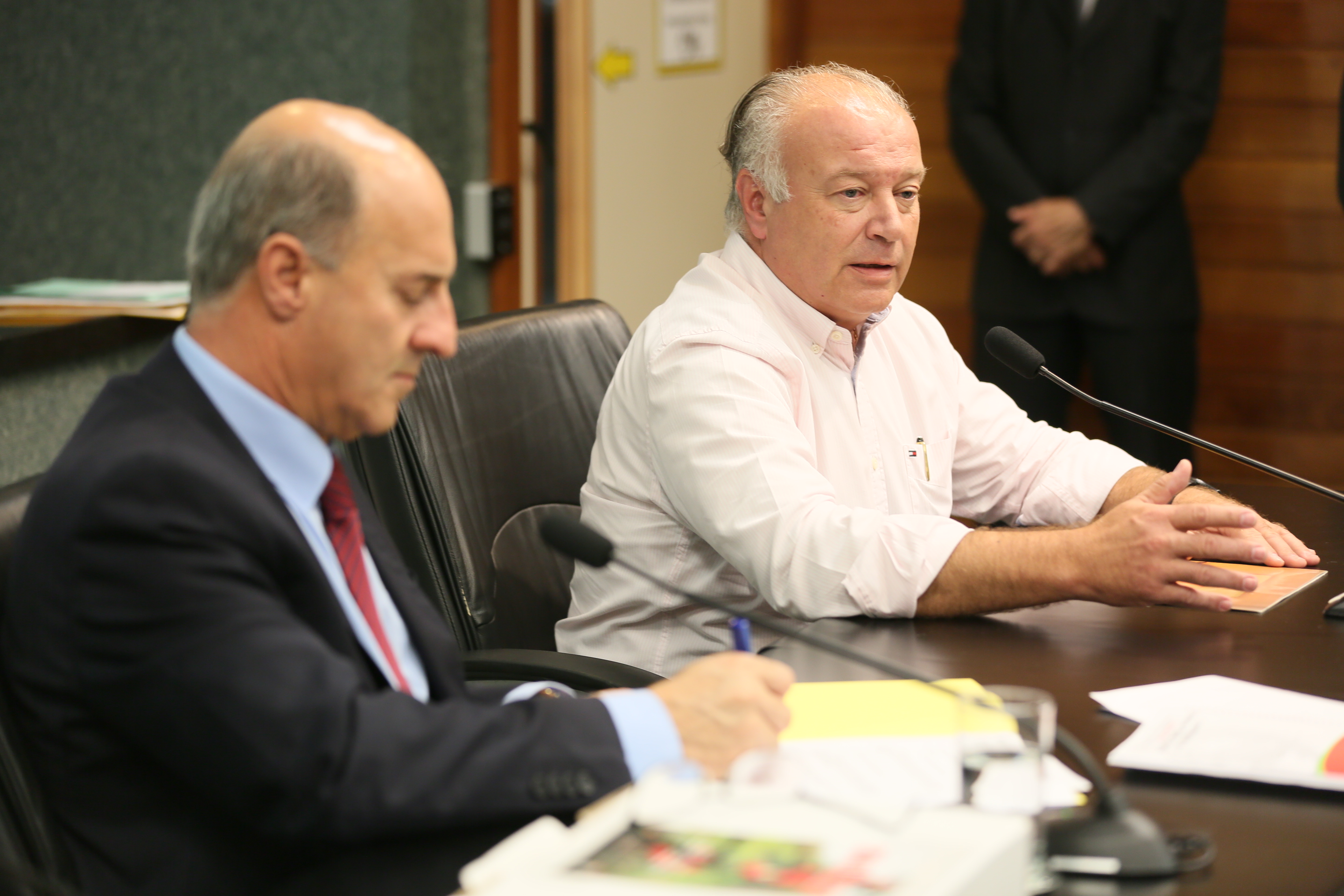 Comissão recebe o secretário de estado da Agricultura e da Pesca Ricardo de Gouvêa e a Presidente da Epagri Edilene Steinwandter para Informações das respectivas pastas.