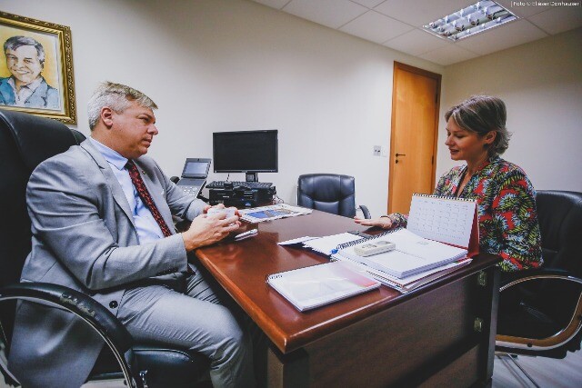 Fabiano da Luz reunido com Secretaria de Infraestrutura e Epagri