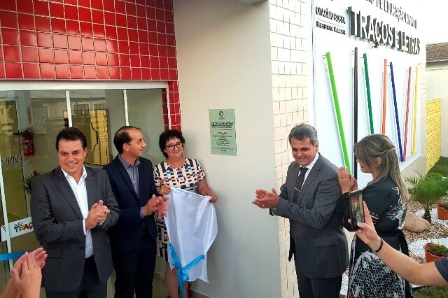 Deputado Rodrigo Minotto participa de inauguração em Otacílio Costa
