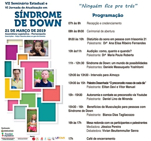Programação do evento.