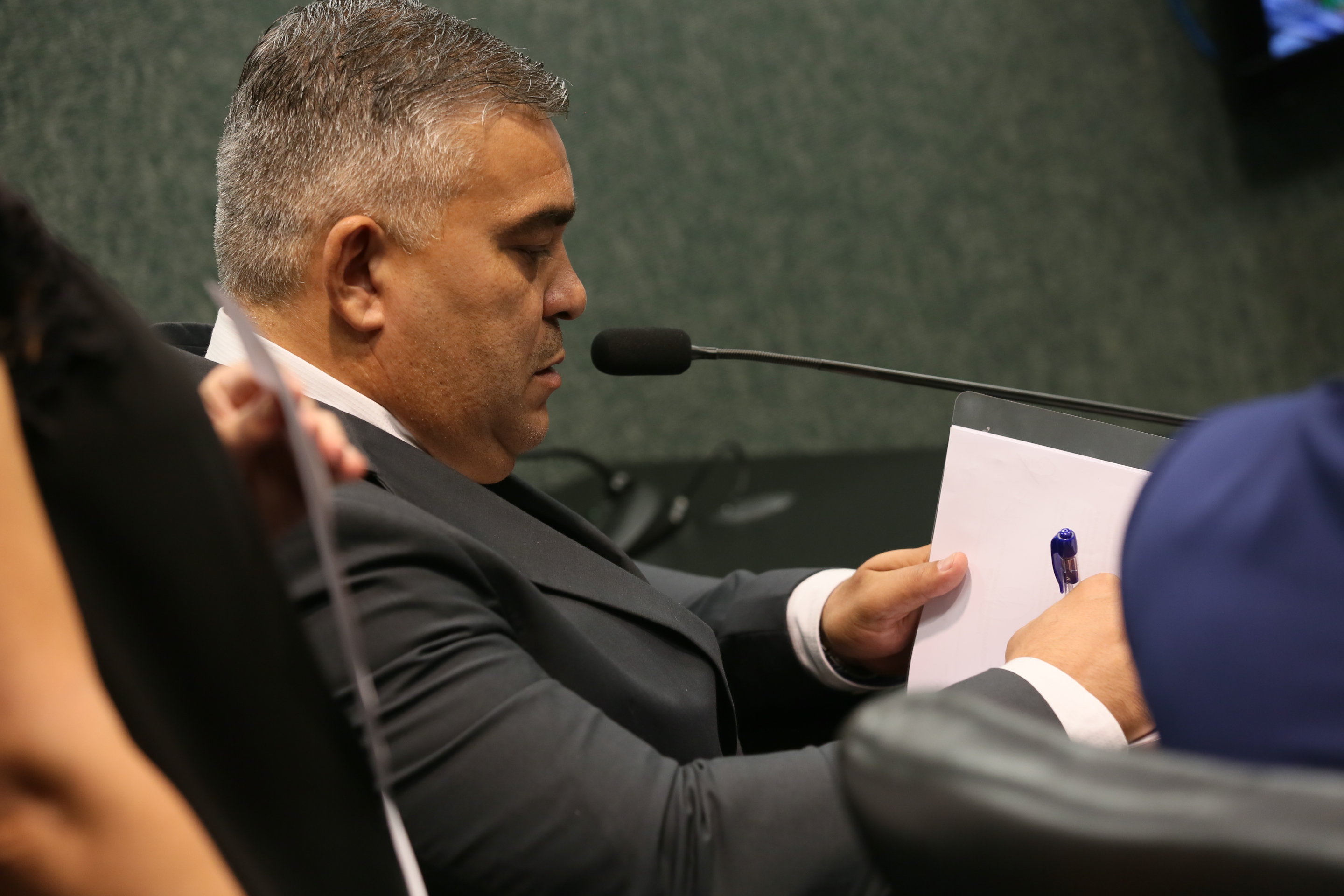 Reunião da Comissão Parlamentar de Inquérito para apurar eventuais irregularidades nos contratos de restauração da Ponte Hercílio Luz.