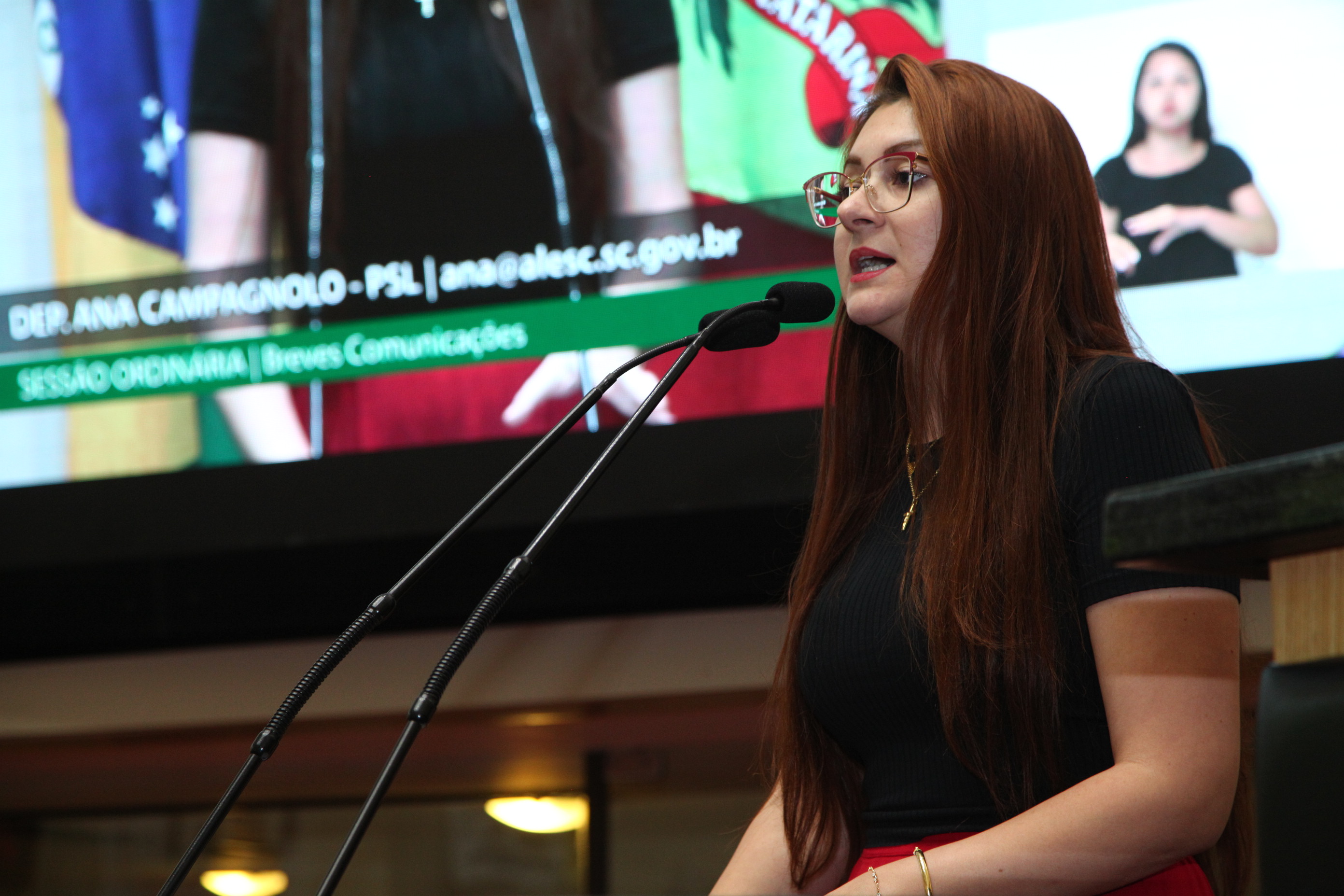 Sessão Ordinária - Deputada Ana Caroline
 Campagnolo (PSL)