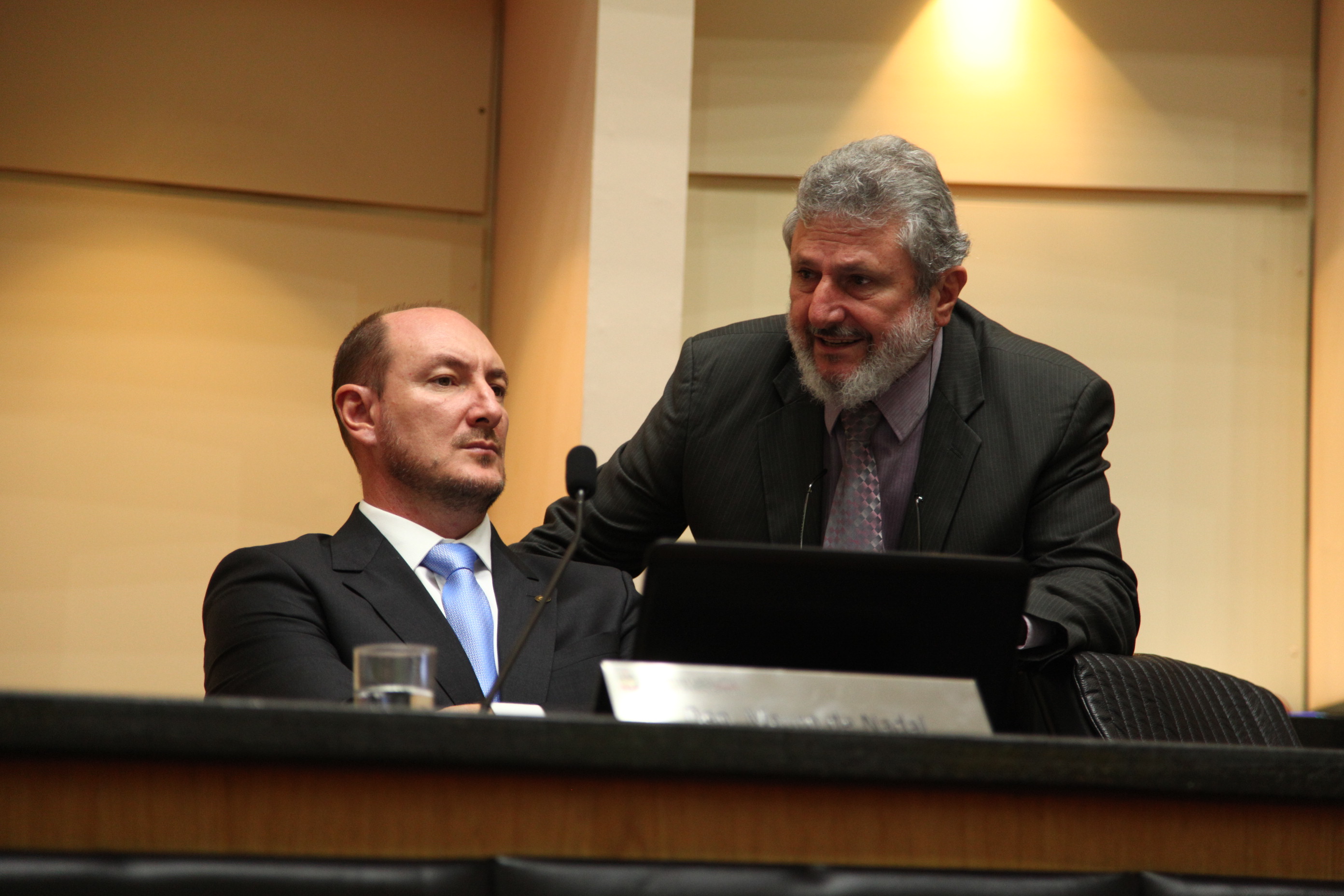 Sessão Ordinária - Deputados Mauro de Nadal (MDB) e  Padre Pedro Baldisera (PT)