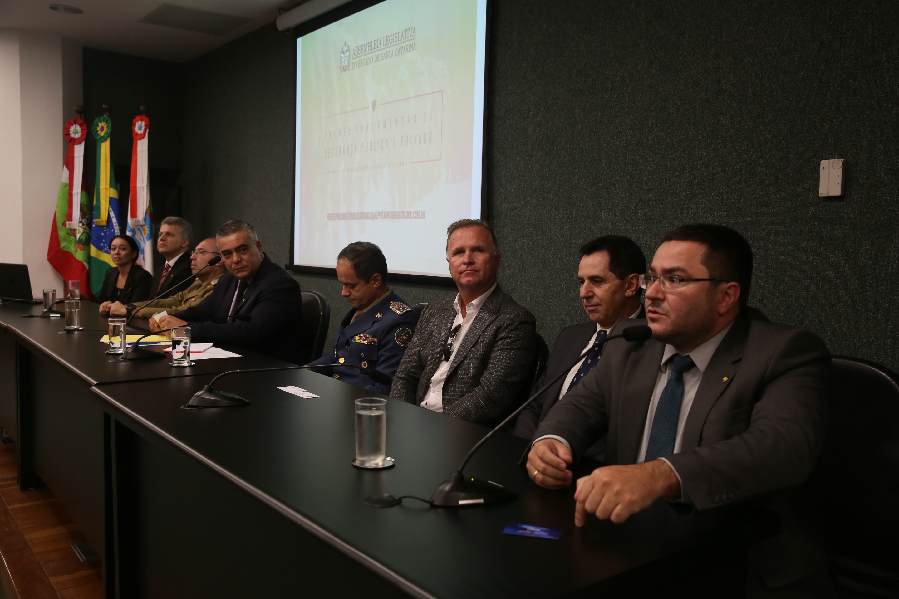 Frente Parlamentar em defesa das seguranças pública e privada.