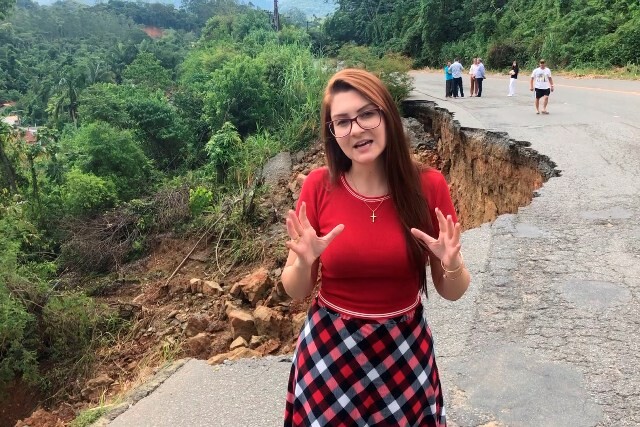 Deputada Ana Campagnolo indica ao governo medidas para a recuperação da rodovia SC-108. Foto: divulgação parlamentar.