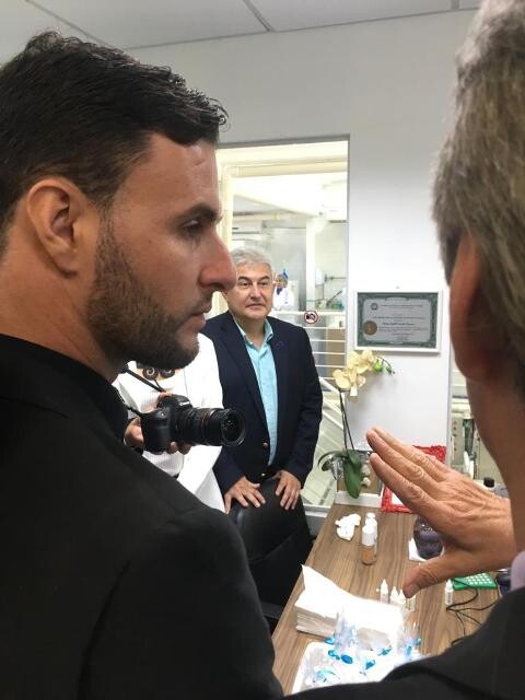 Felipe Estevão esteve com Marcos Pontes. Foto: Assessoria parlamentar.