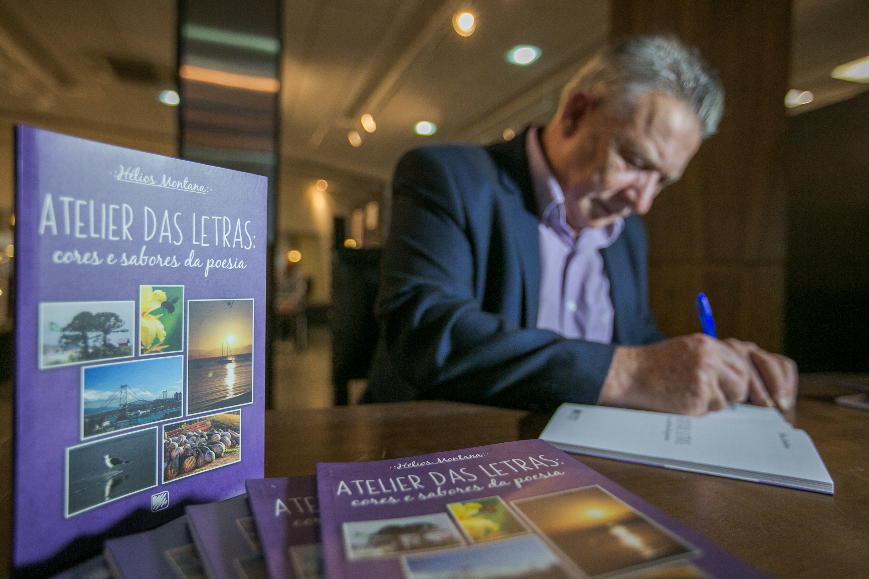 LANÇAMENTO LITERÁRIO – “Atelier das Letras: cores e sabores da poesia” de Hélios Montana
