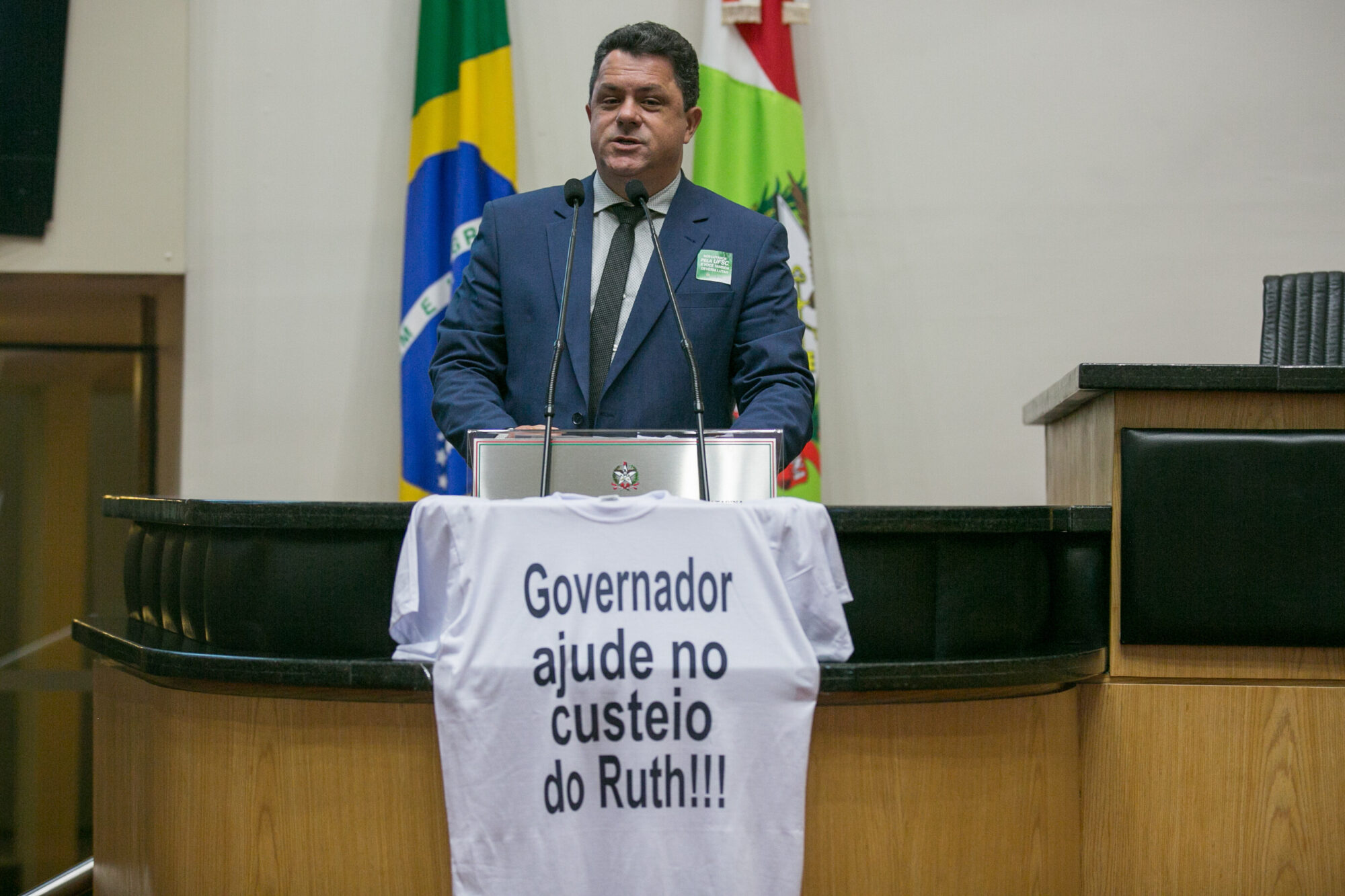 Ivan Naatz pede apoio do governo para o custeio do hospital Ruth Cardoso