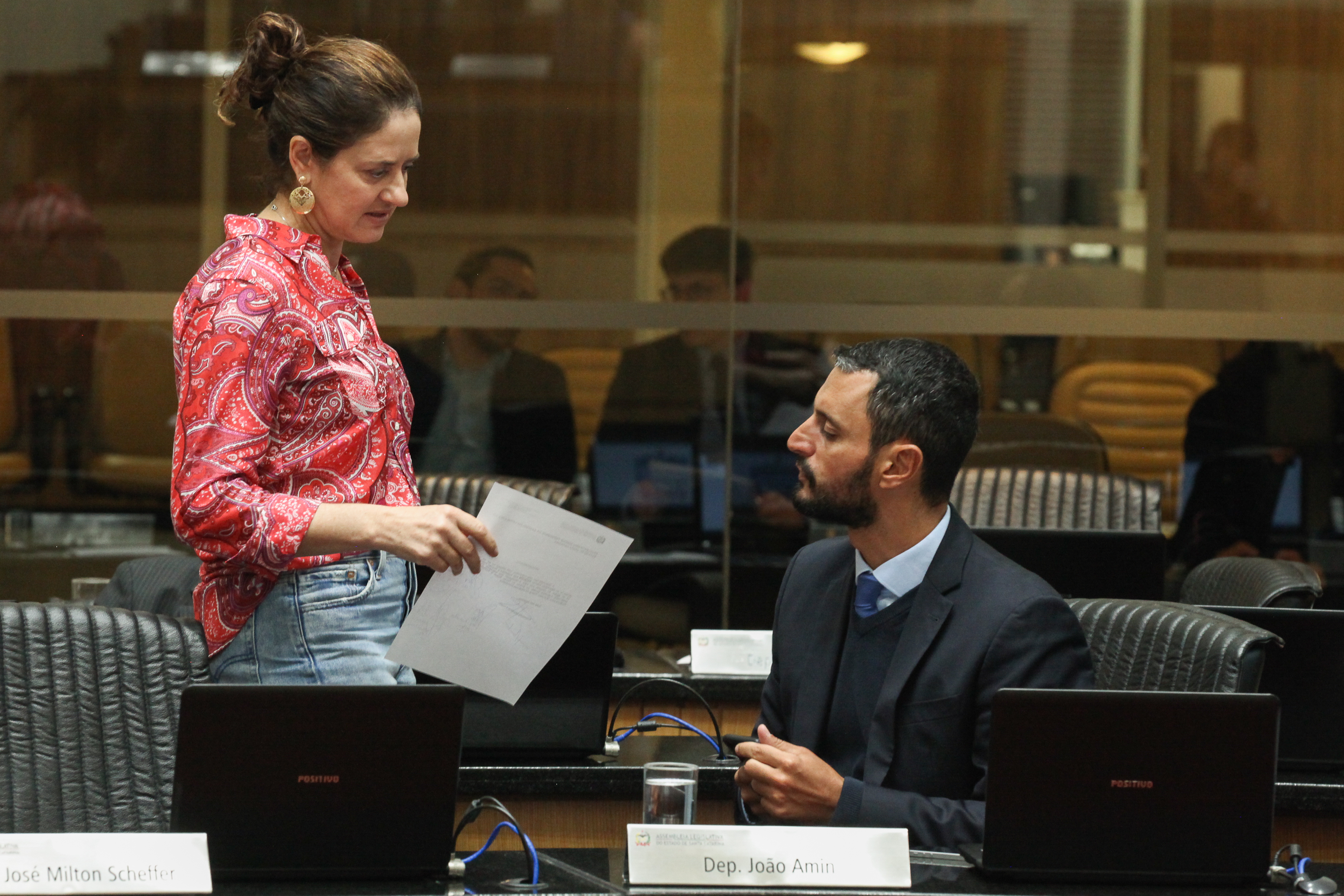 Sessão Ordinária - Deputada Marlene Fengler (PSD) e Deputado João Amin (PP)