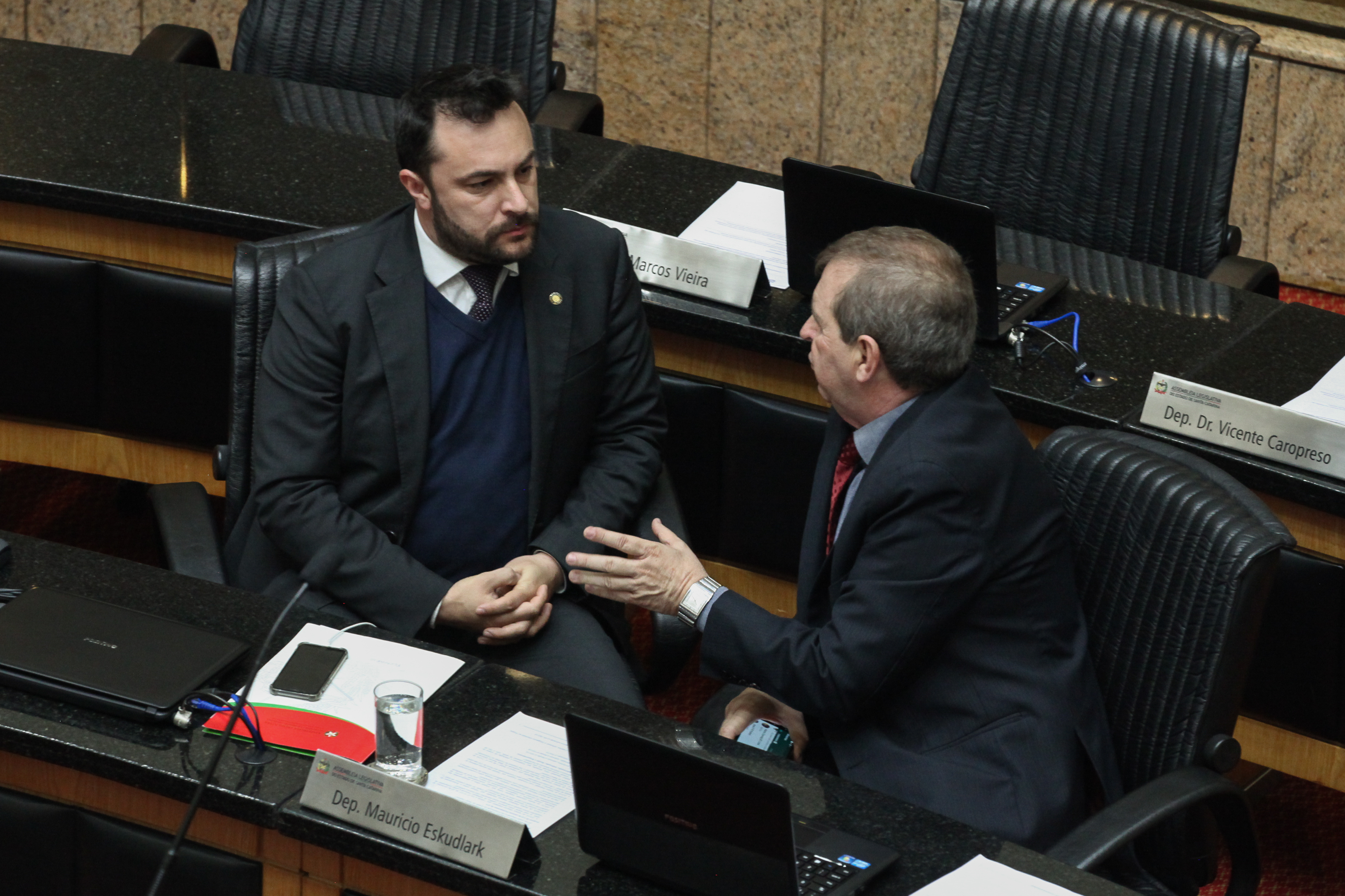 Sessão Ordinária - Deputado Maurício Eskudlark (PR) e Deputado Marcius Machado (PR)