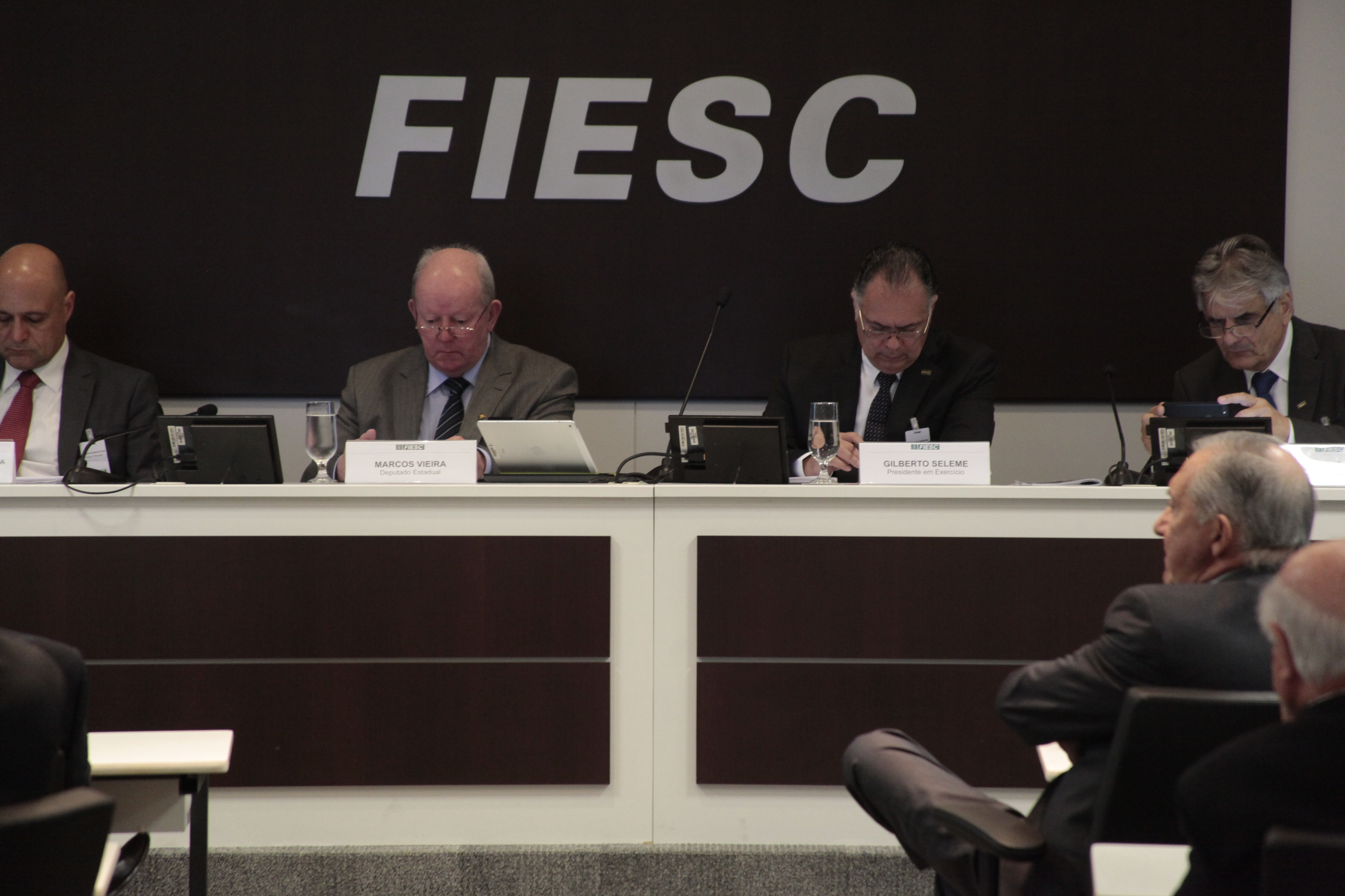 Deputado Marcos Vieira (PSDB) na Fiesc