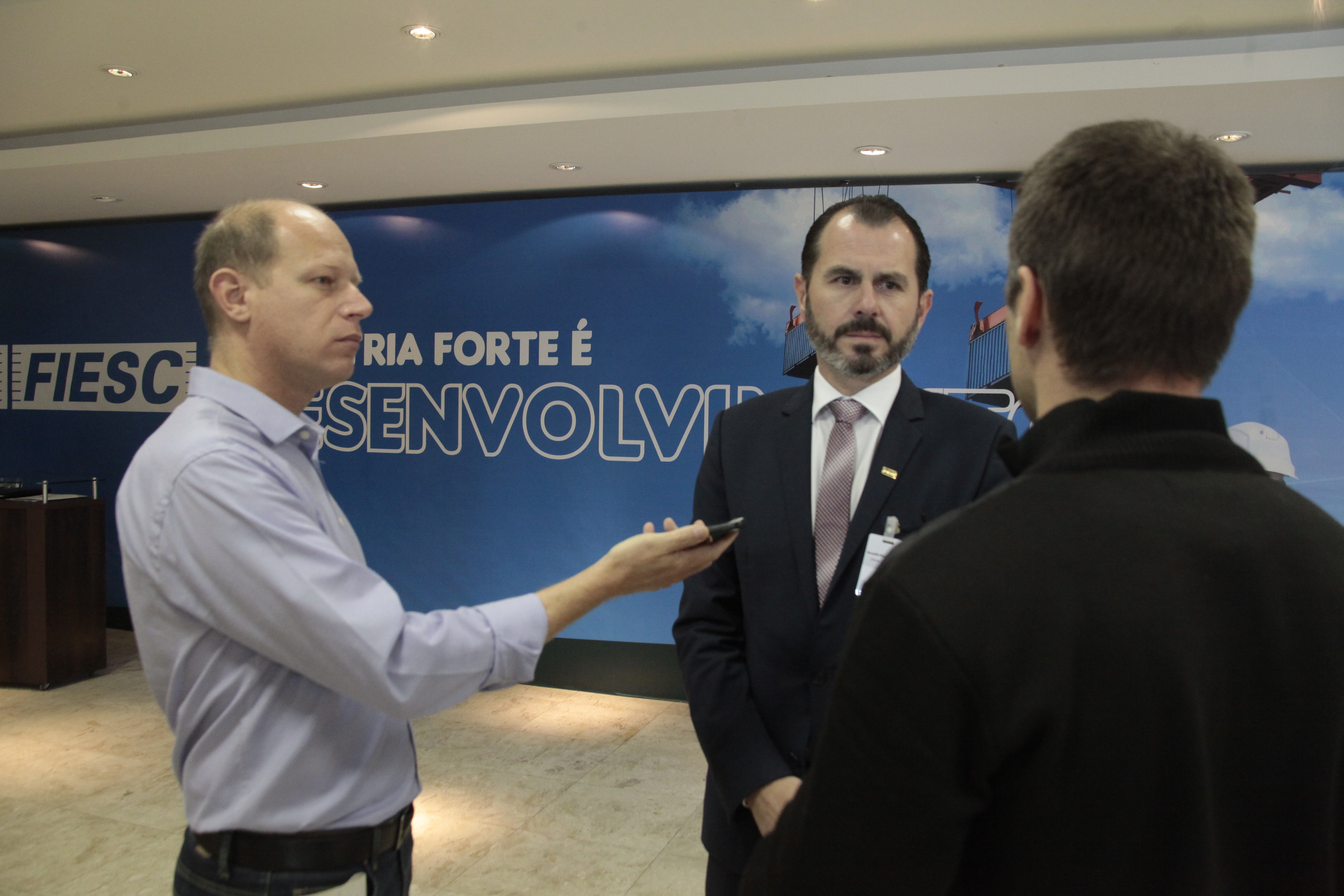 Deputado Marcos Vieira (PSDB) na Fiesc