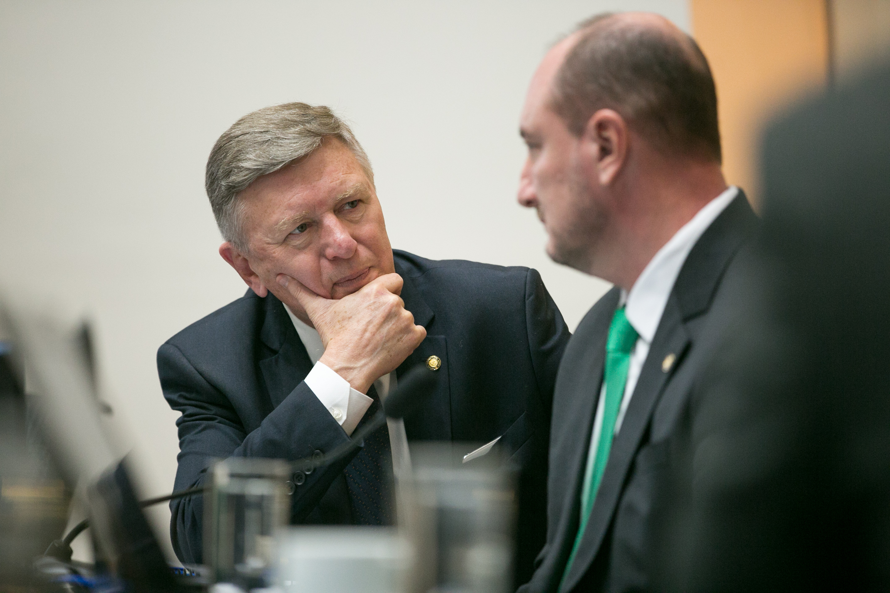Deputado Milton Hobus (PSD) e Deputado Mauro de Nadal (MDB)