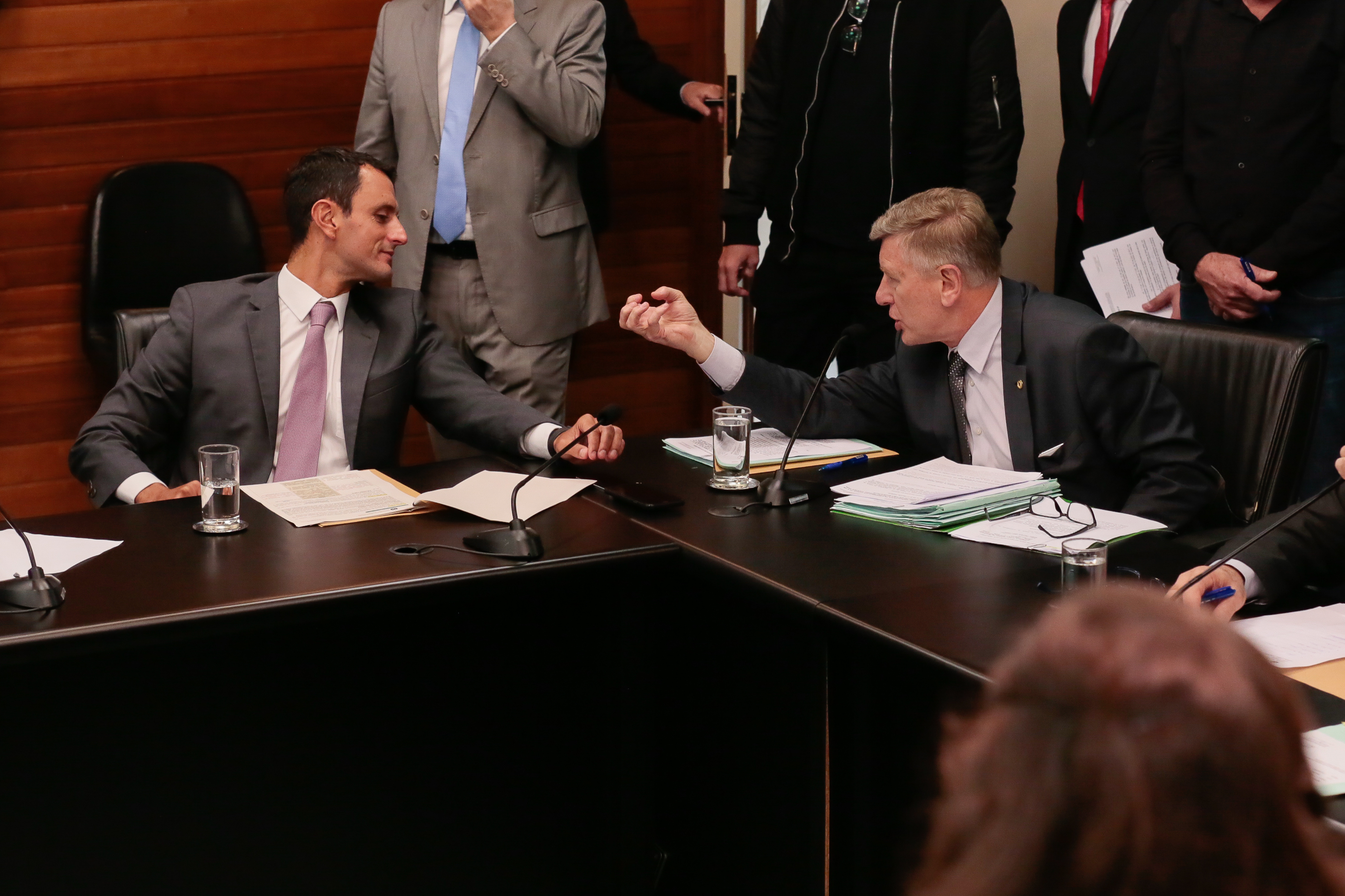 Comissão de Constituição e Justiça - Deputado Milton Hobus (PSD) e Deputado João Amin (PP)